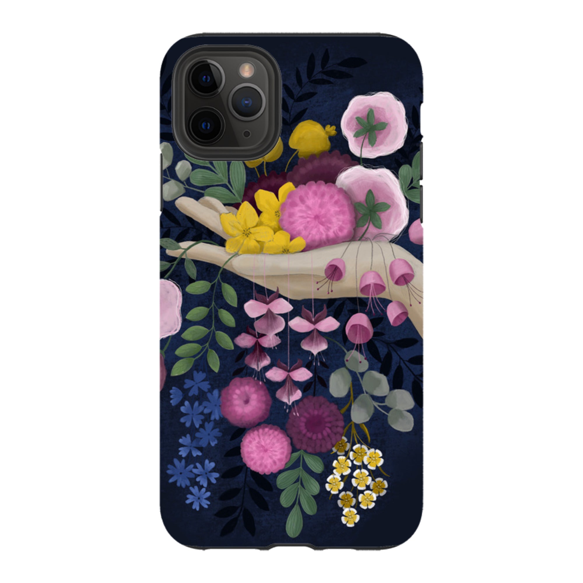 iPhone Tough Case - Flower Hand By Bex Parkin