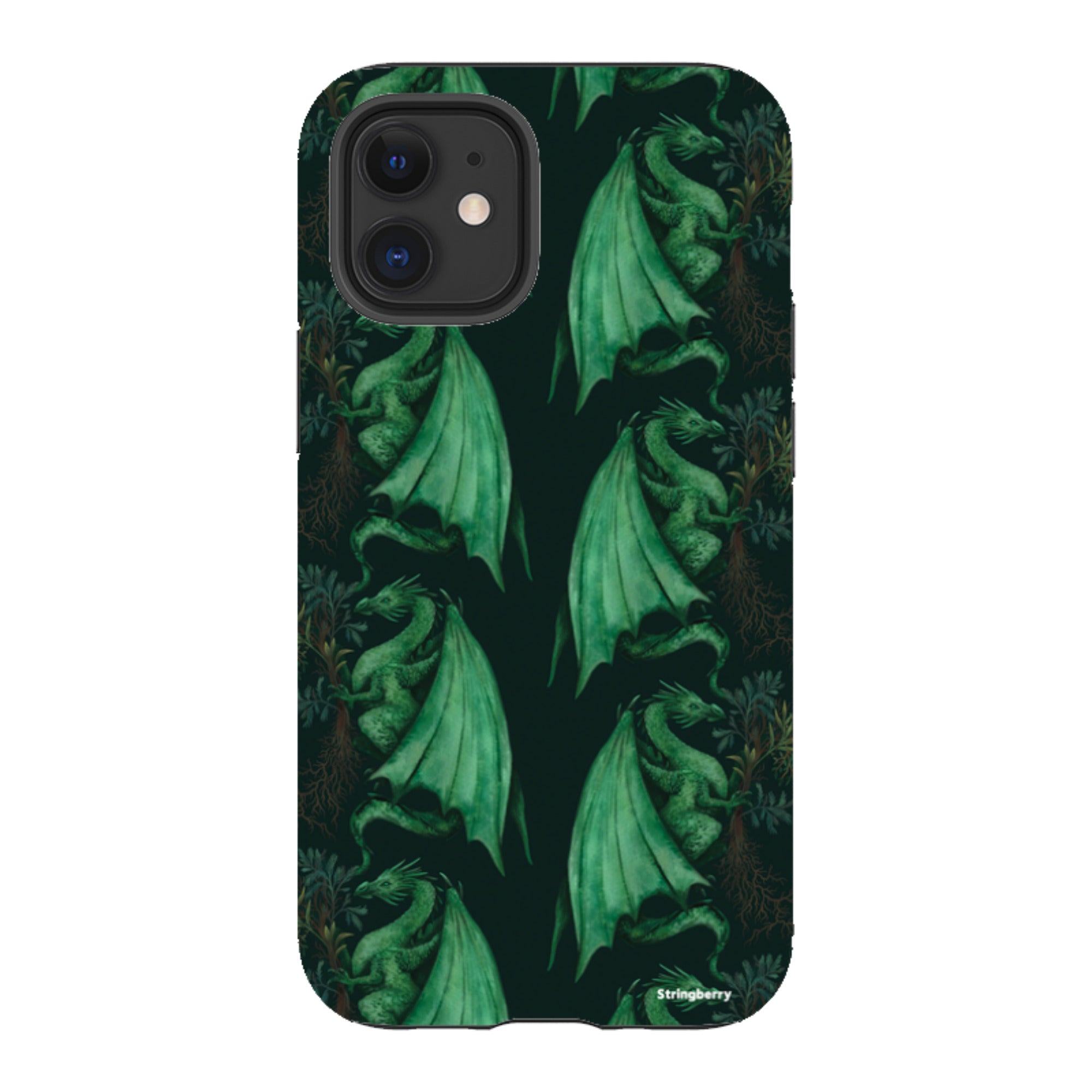 iPhone Tough Case - Arbor Dragon Pattern By Anna Stead
