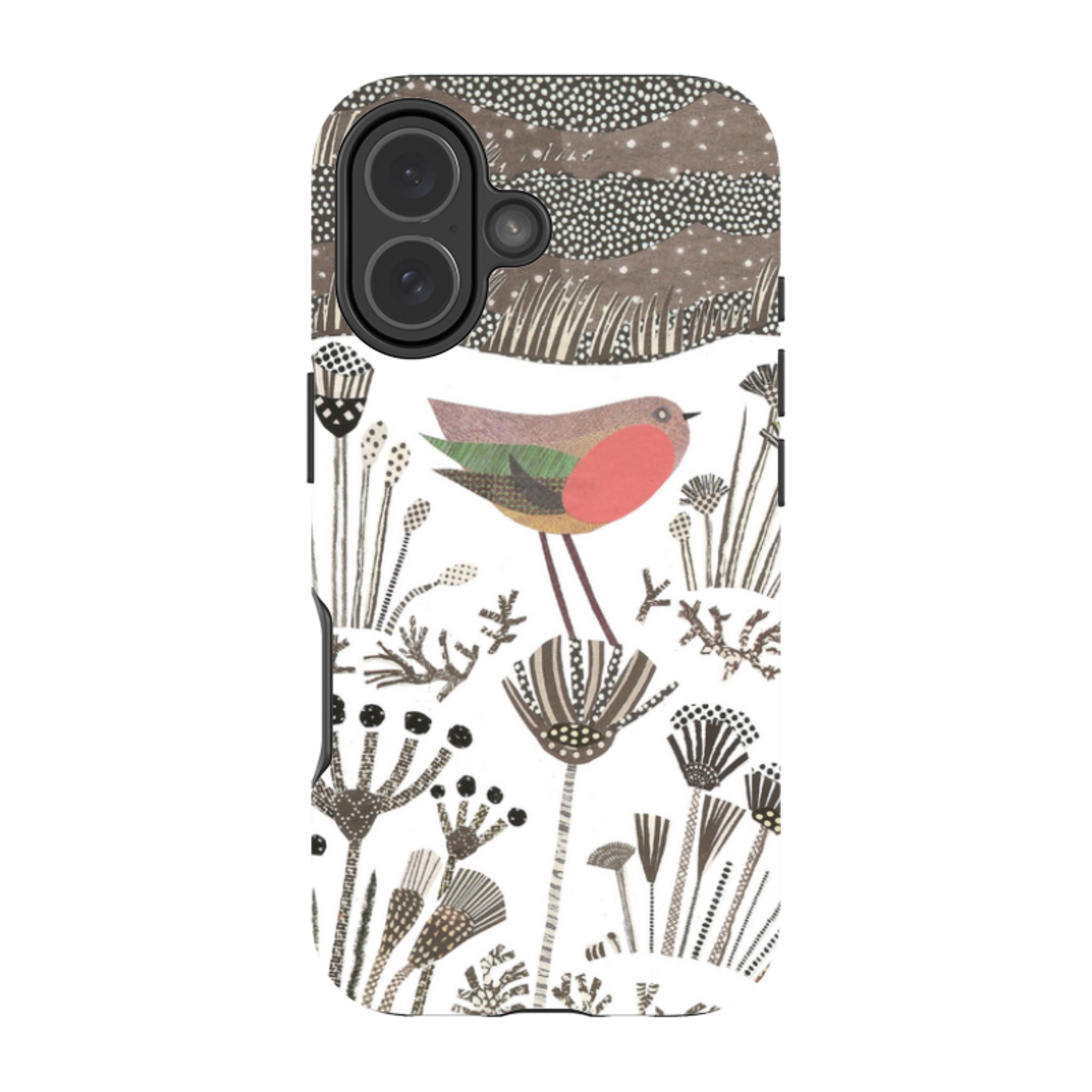 iPhone Tough Case - Robin in Snow By Jane Robbins