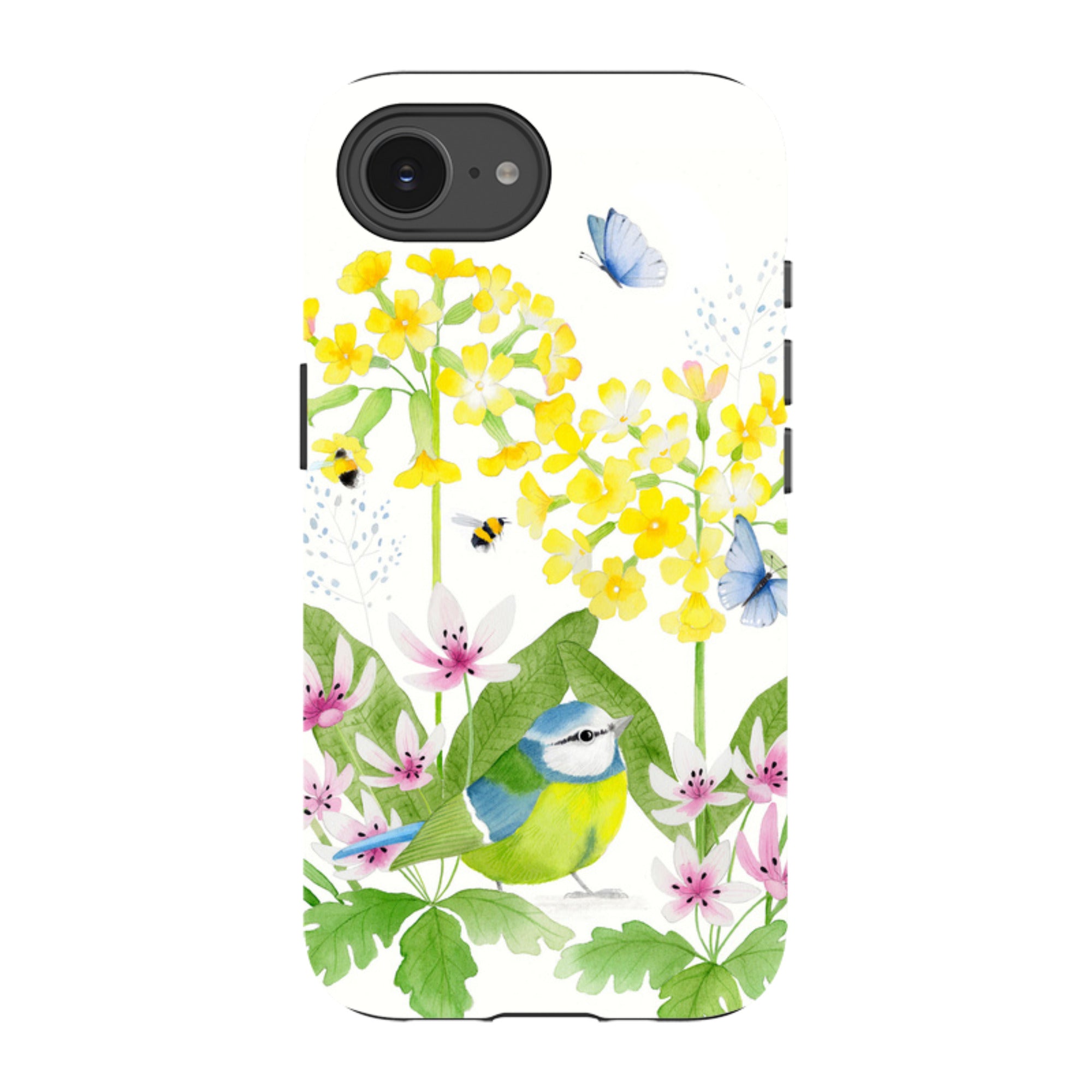 iPhone Tough Case - Blue Tit Garden By Bex Parkin