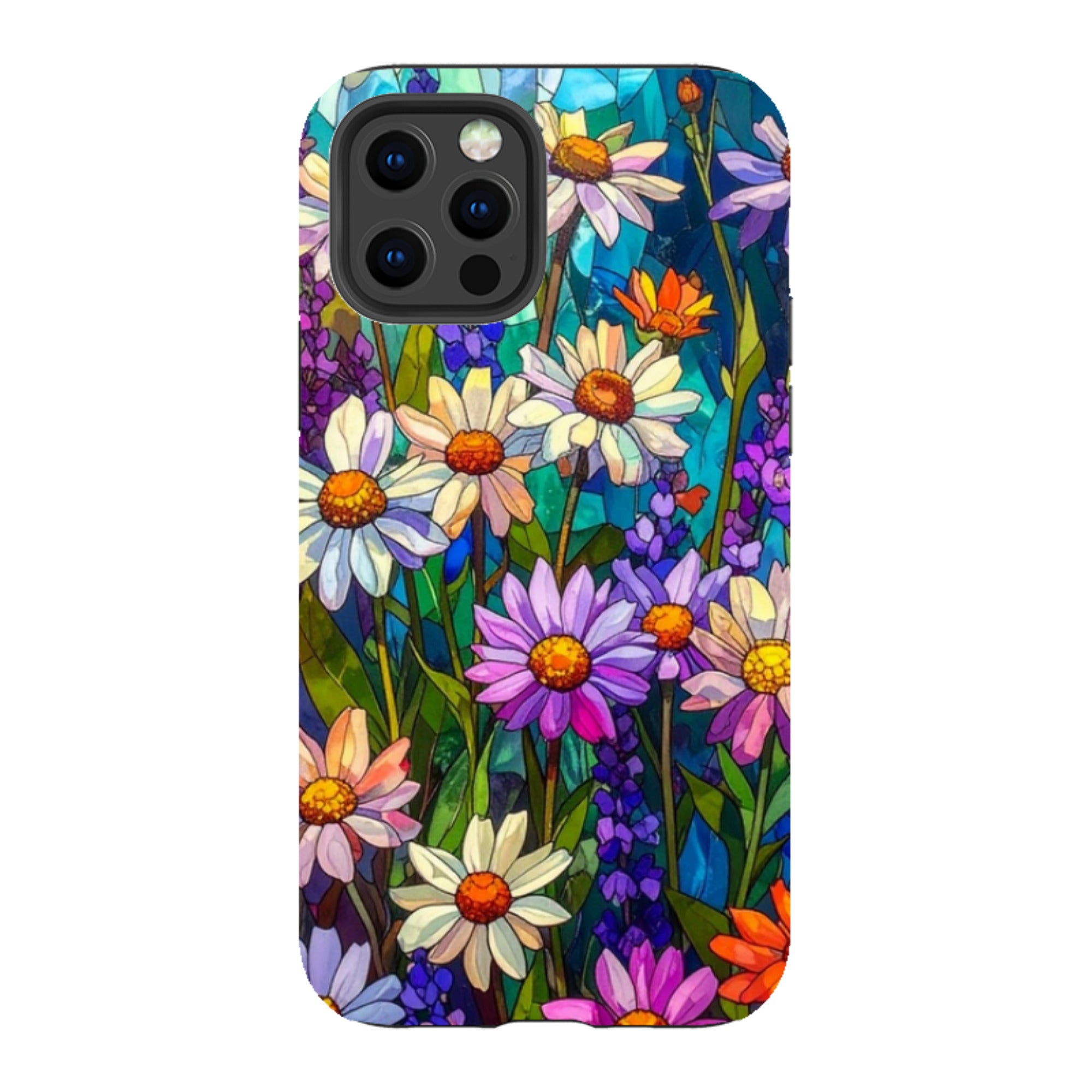 iPhone Tough Case - Purple Daisies