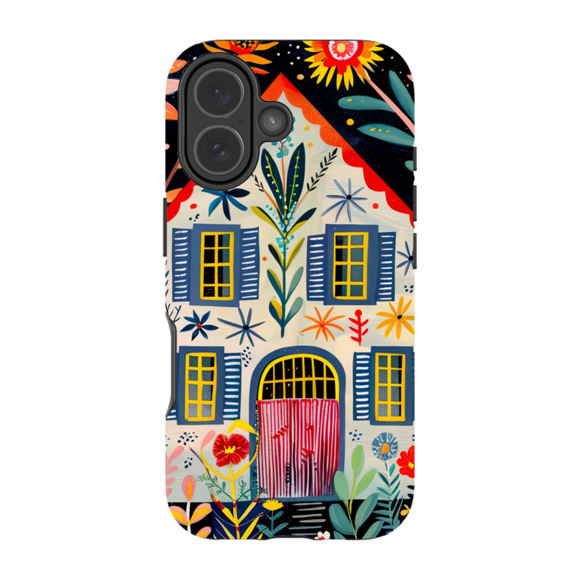 iPhone MagSafe Tough Case - Folk Art House X