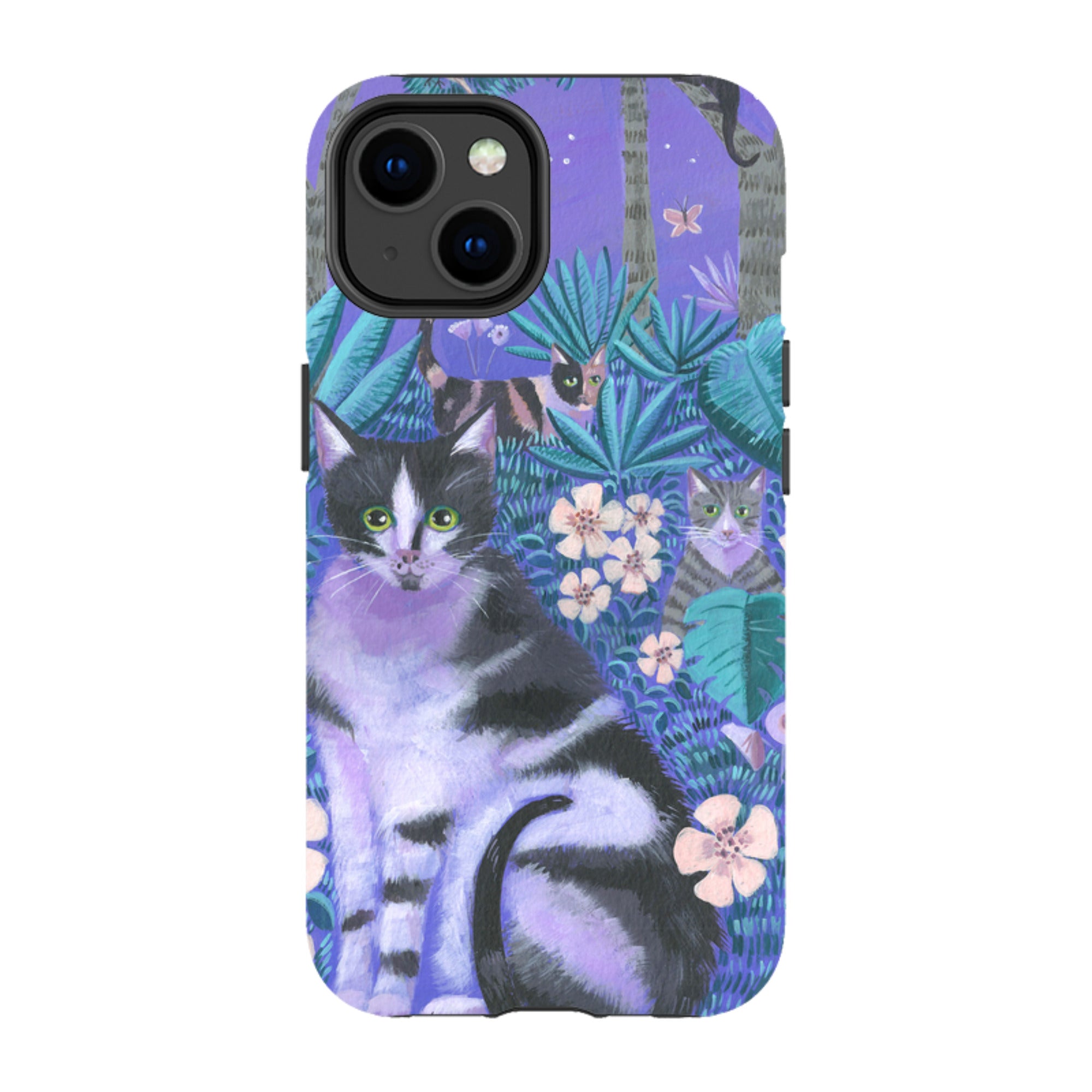 iPhone MagSafe Tough Case - Night Cats 2 By Mary Stubberfield