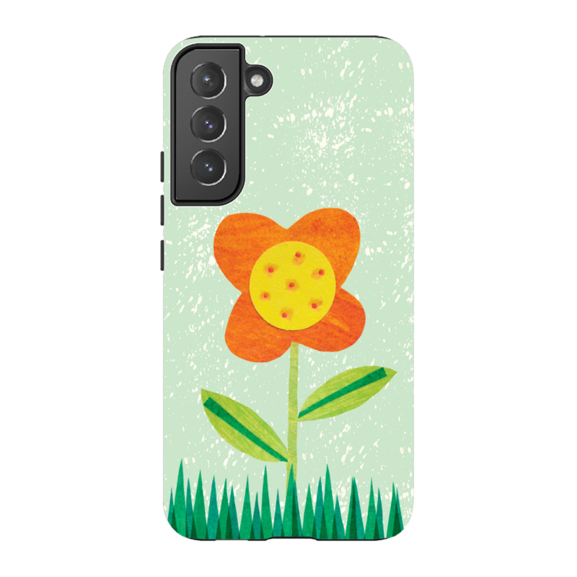 Samsung Tough Case - Orange Flower By Tracey English