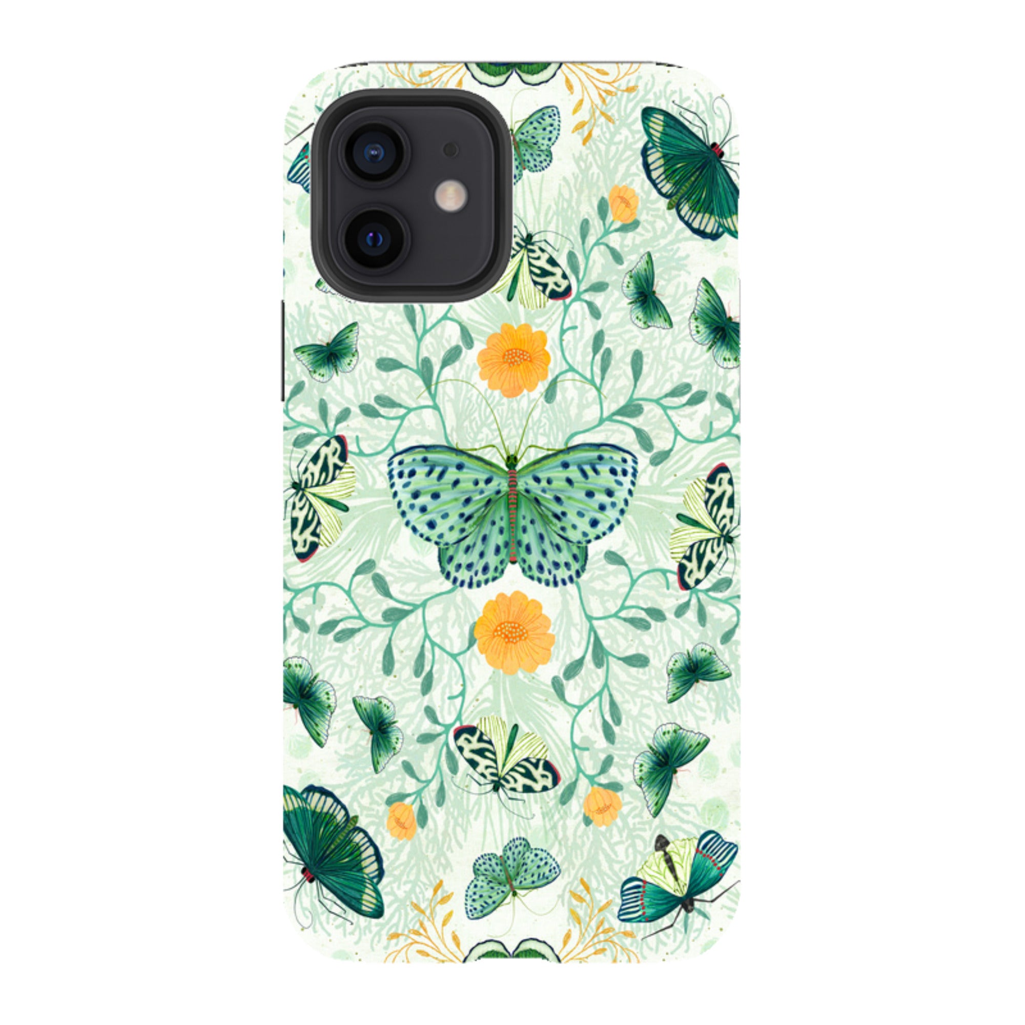 iPhone Tough Case - Medium Moths 1 By Katherine Quinn