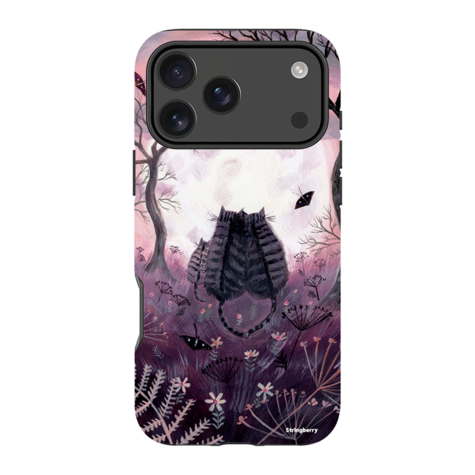 iPhone MagSafe Tough Case - Spooky Cats By Mary Stubberfield