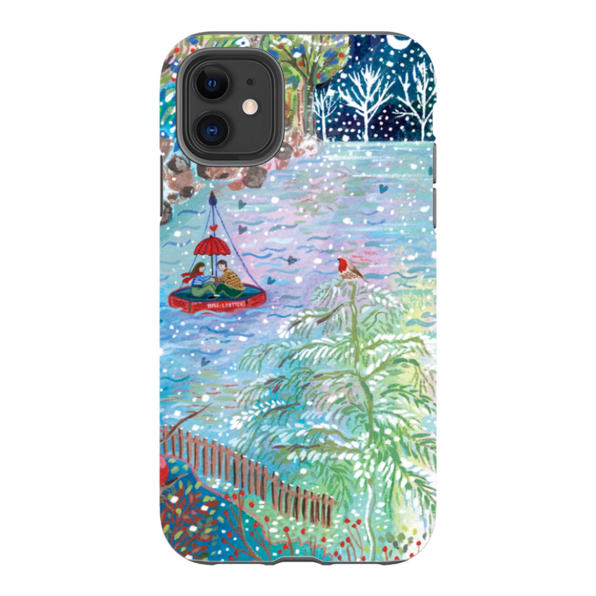 iPhone Tough Case - A Wee Winter Harbour By Emma Frances Grant
