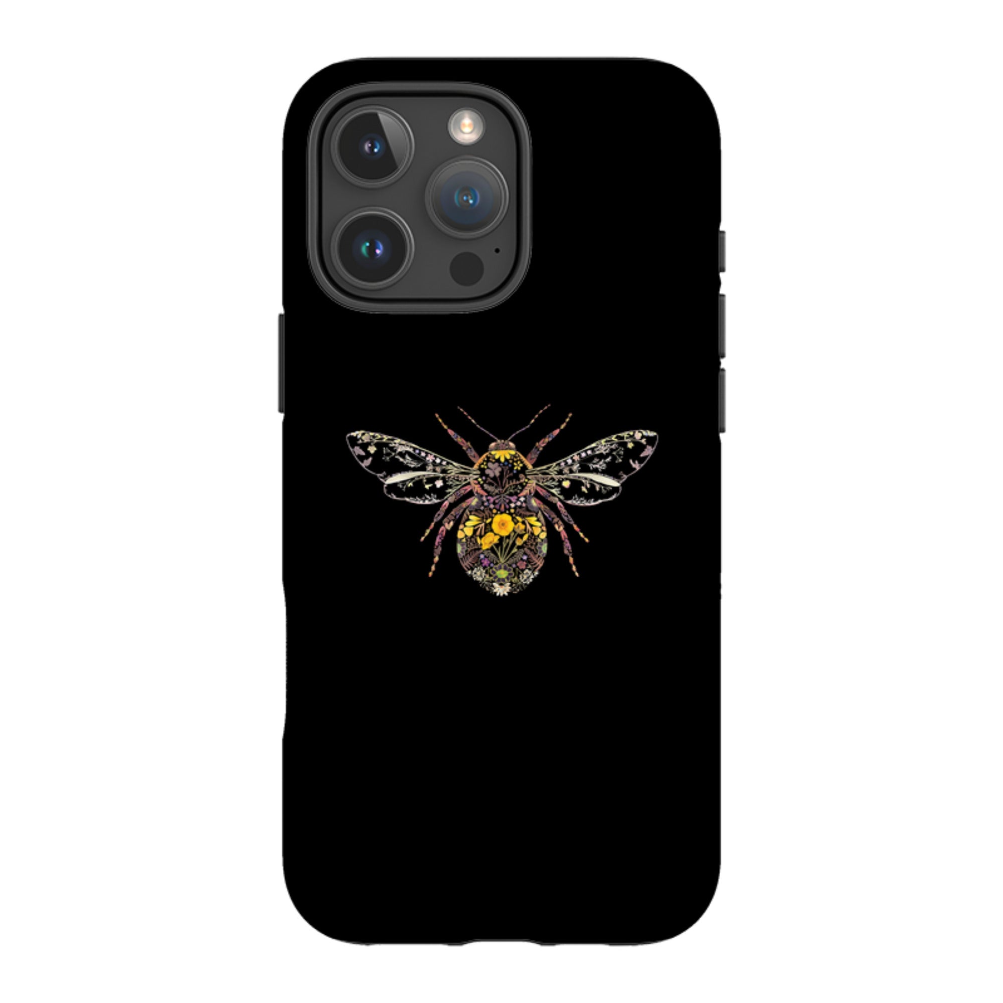 iPhone MagSafe Tough Case -  Floral Bumble Bee By Helen Ahpornsiri
