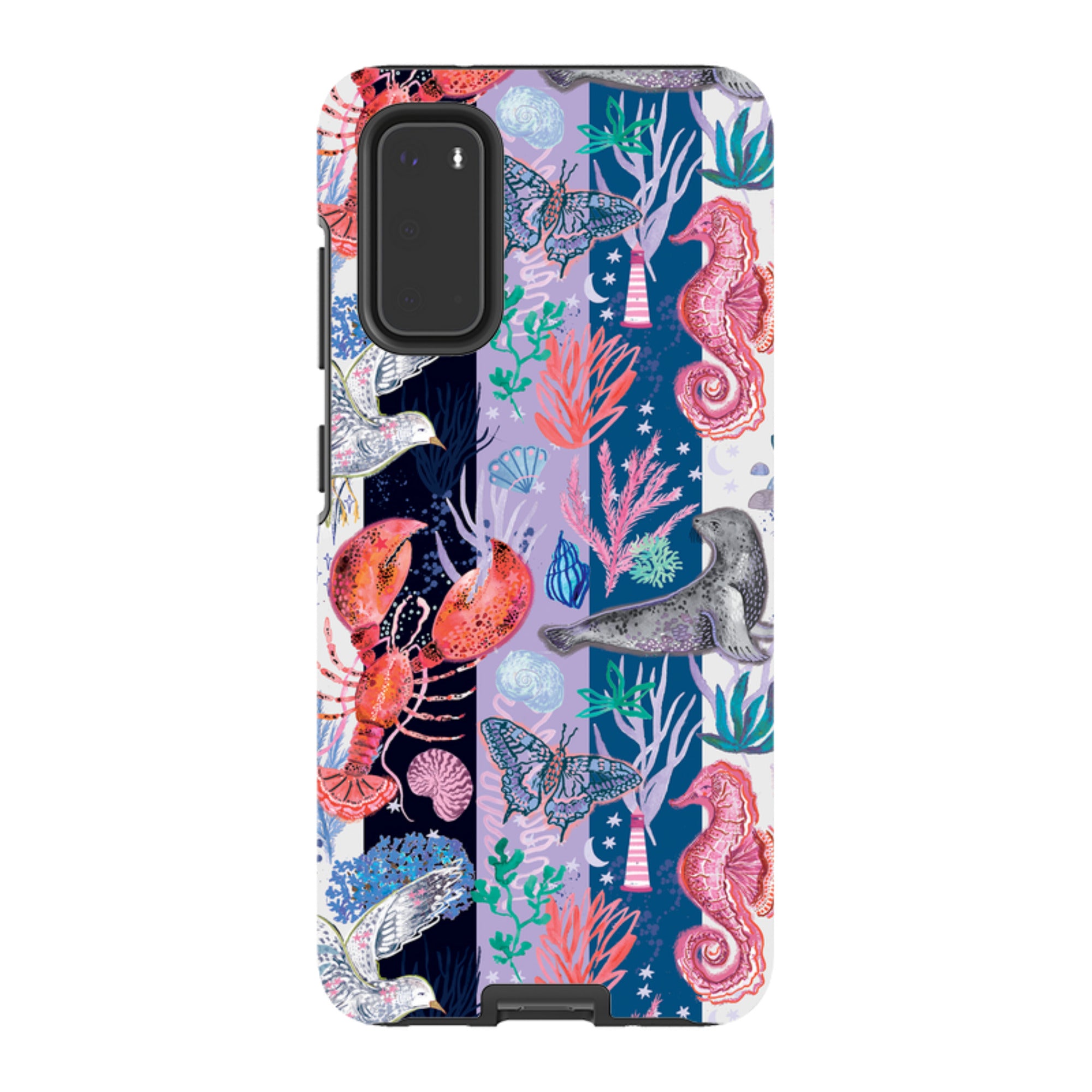 Samsung Tough  Case - Coastal Calling Stripe III By Emma Frances Grant