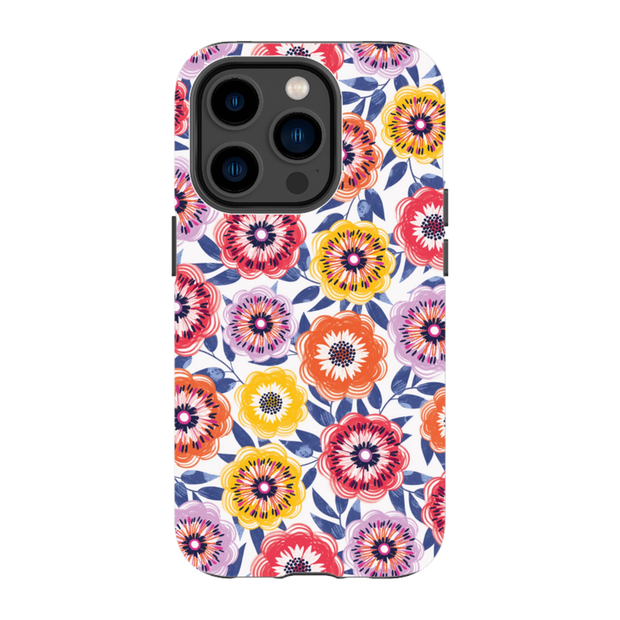 iPhone Tough Case - Bright Blooms I By Ali Brookes