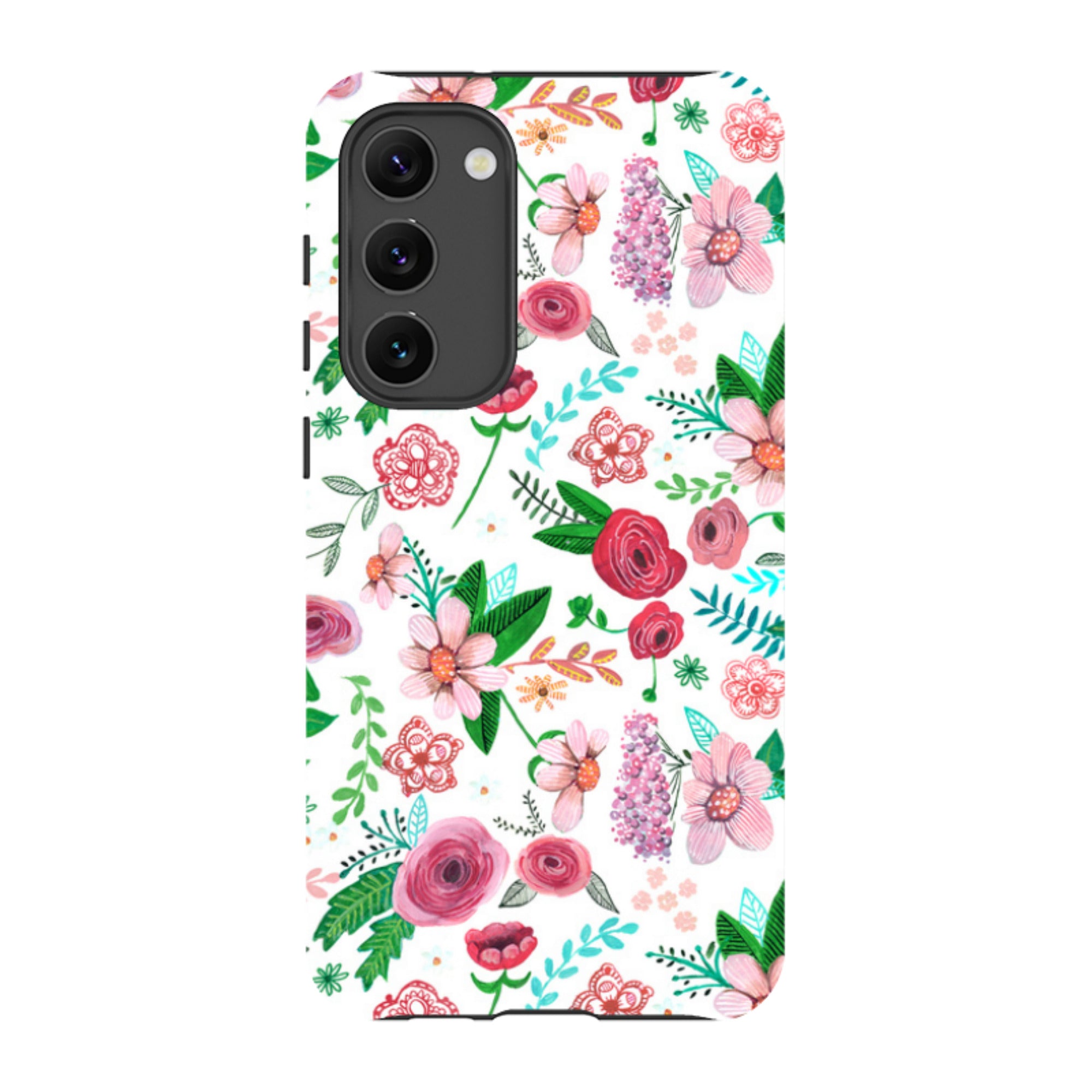 Samsung Tough Case - White Floral By Caroline Bonne Muller
