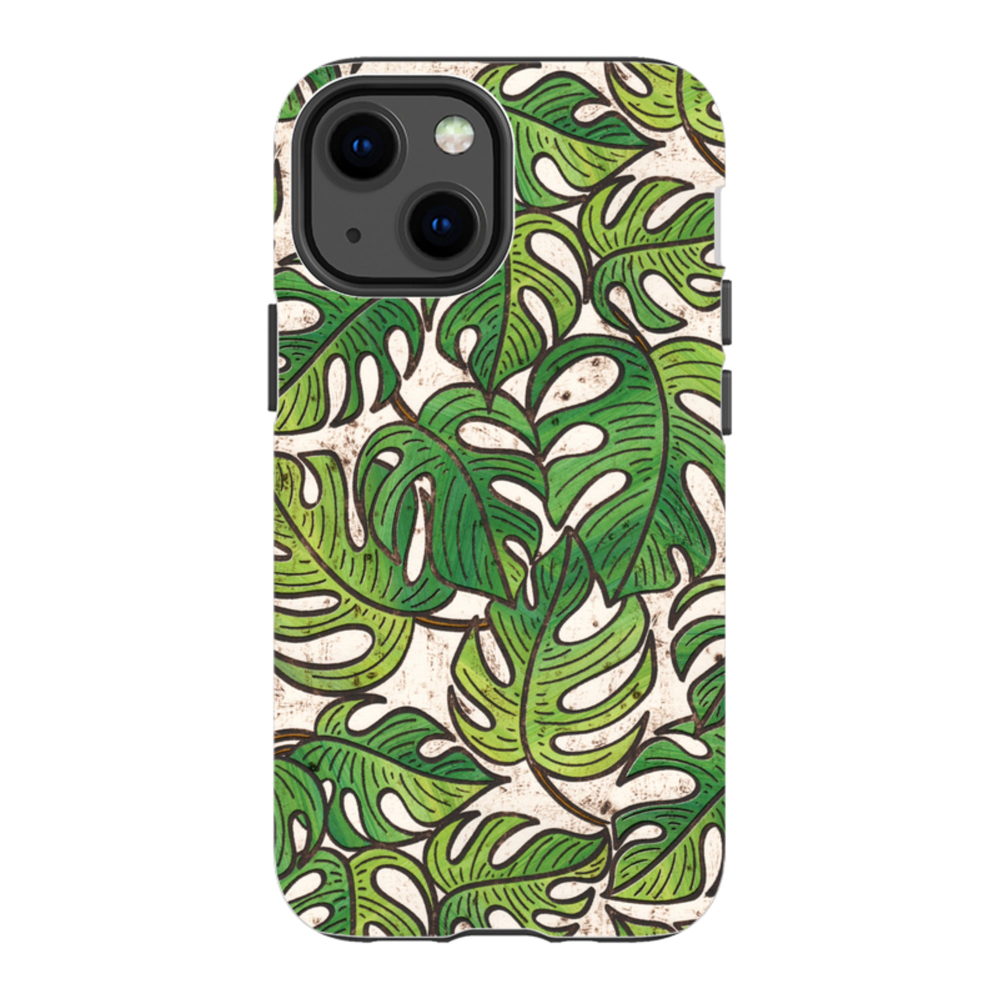 iPhone Tough Case - Green Floral 1 By Amelia Bowman