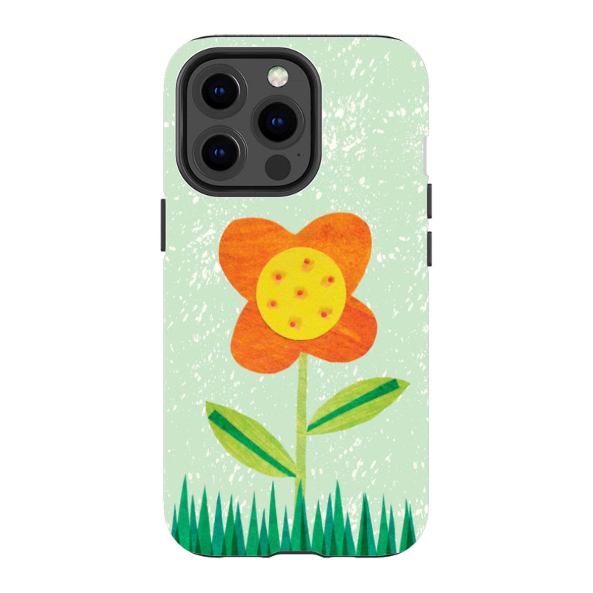 iPhone MagSafe Tough Case - Orange Flower By Tracey English