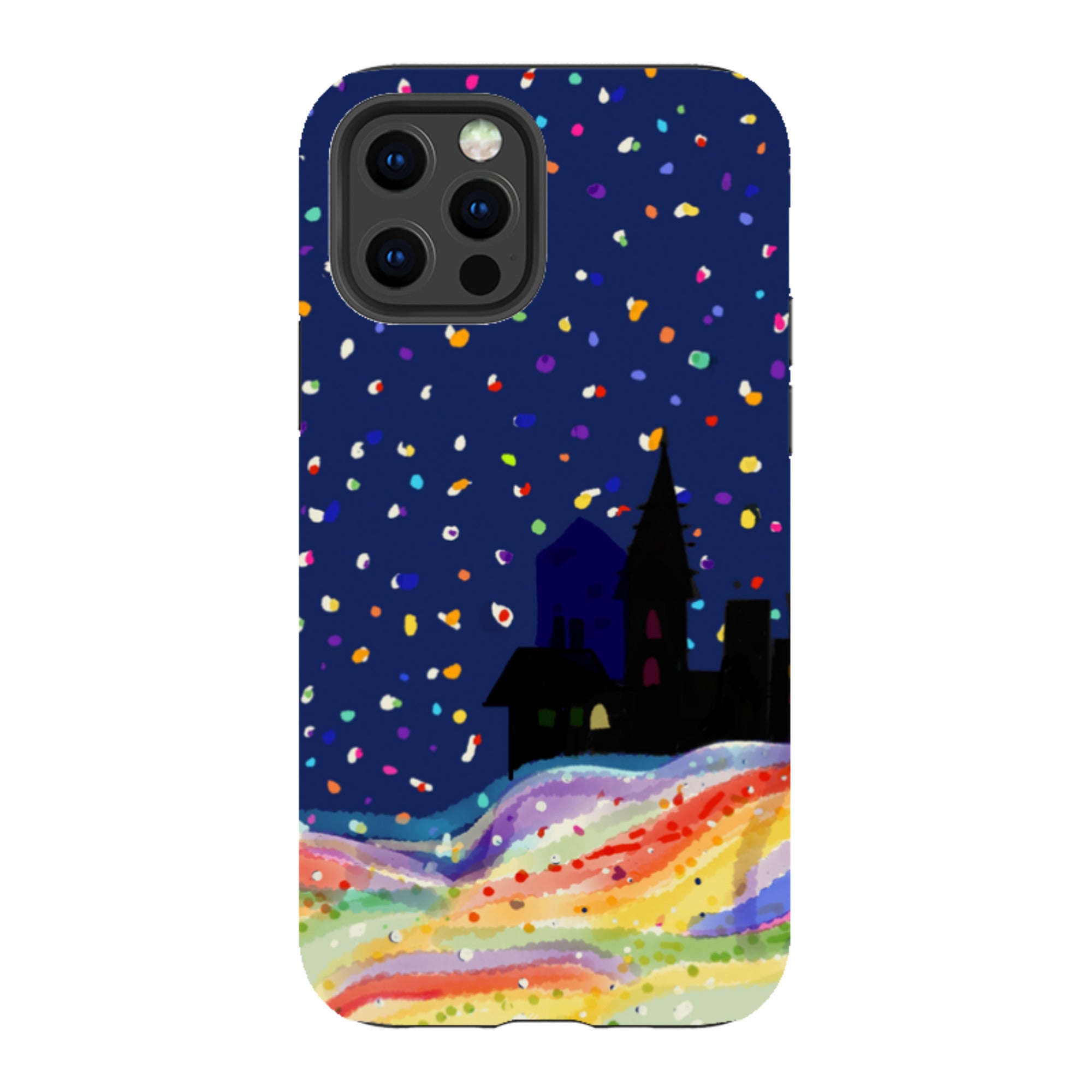 iPhone Tough Case - Rainbow Snow By Sarah Campbell