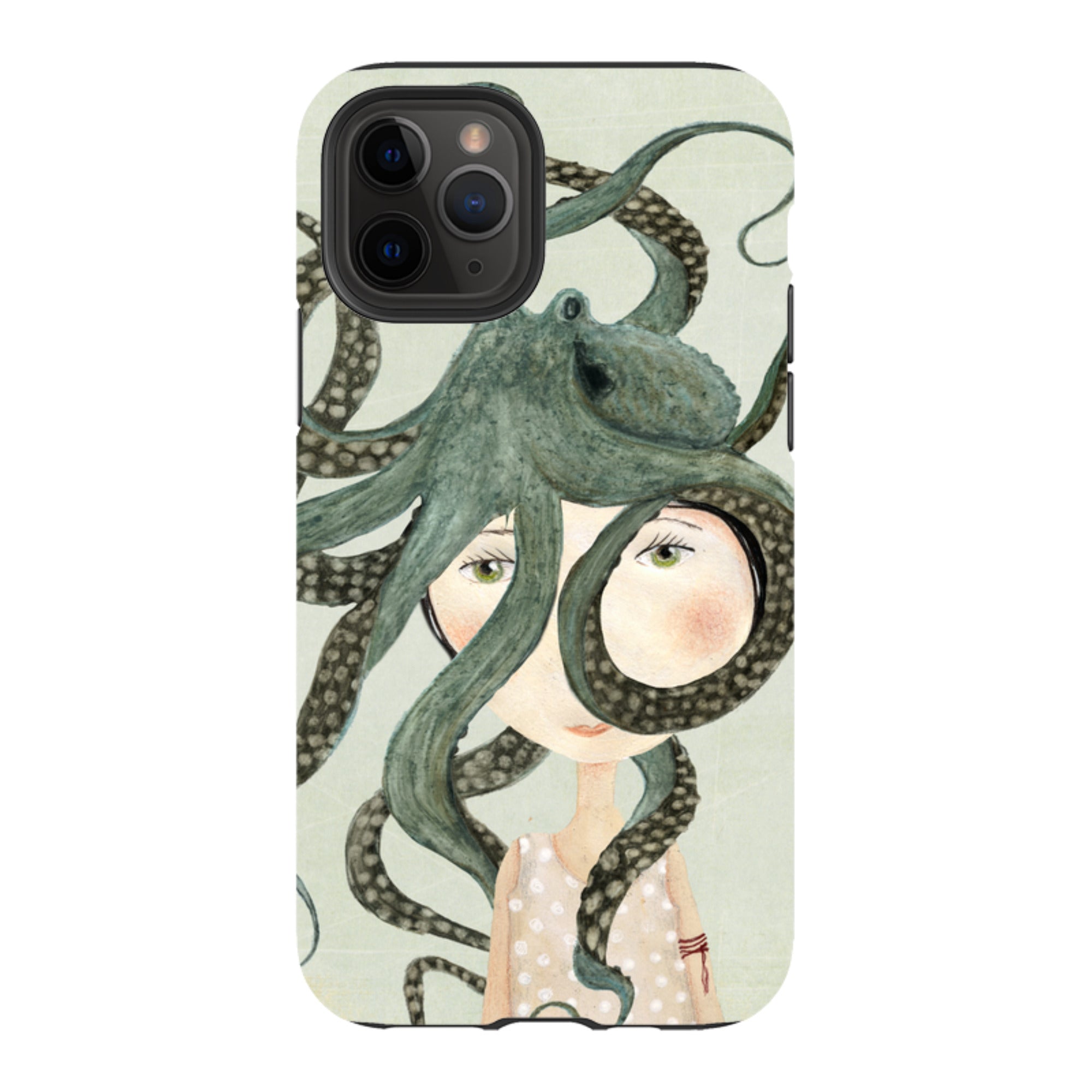 iPhone Tough Case - Octopus Girl By Katherine Quinn