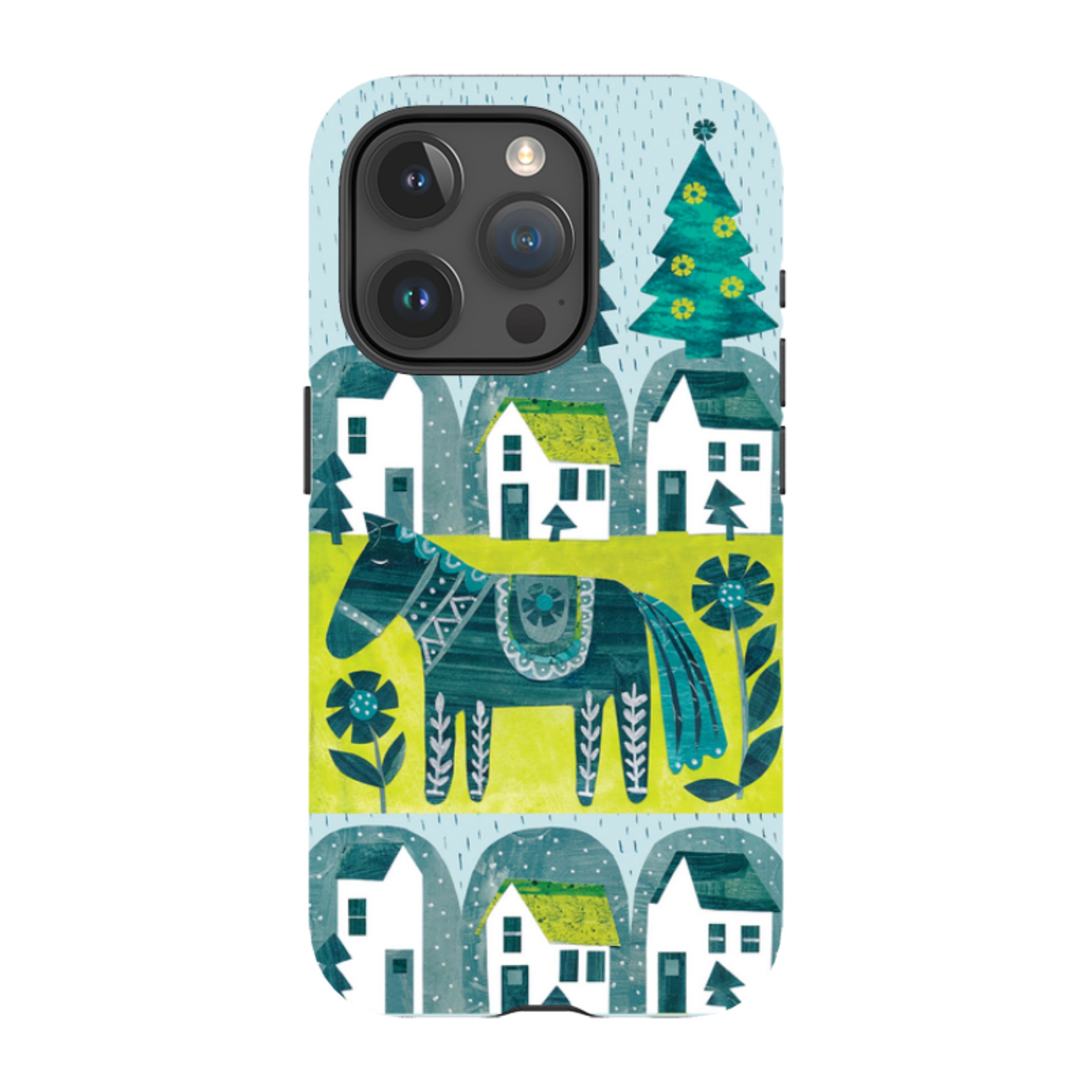 iPhone MagSafe Tough Case - Winter Dala House By Tracey English
