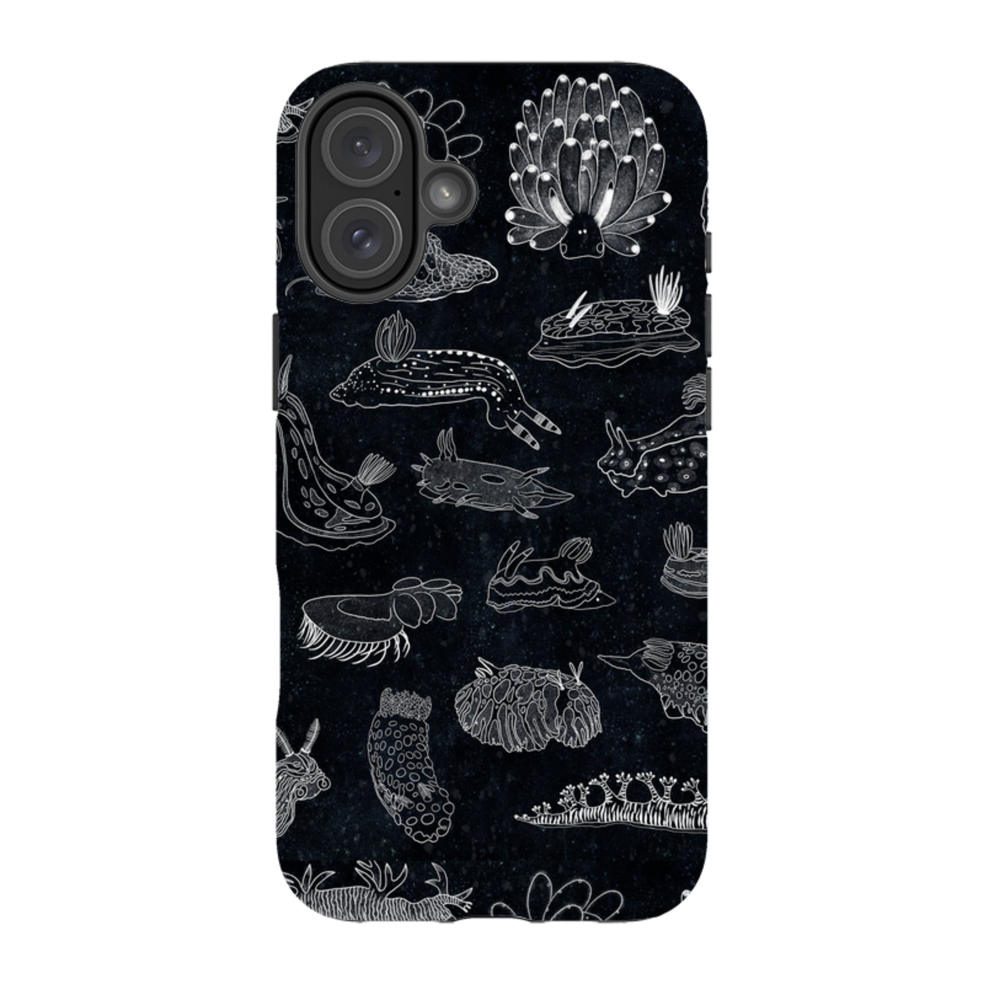 iPhone Tough Case - Nudibranch Line Drawing By Katherine Quinn