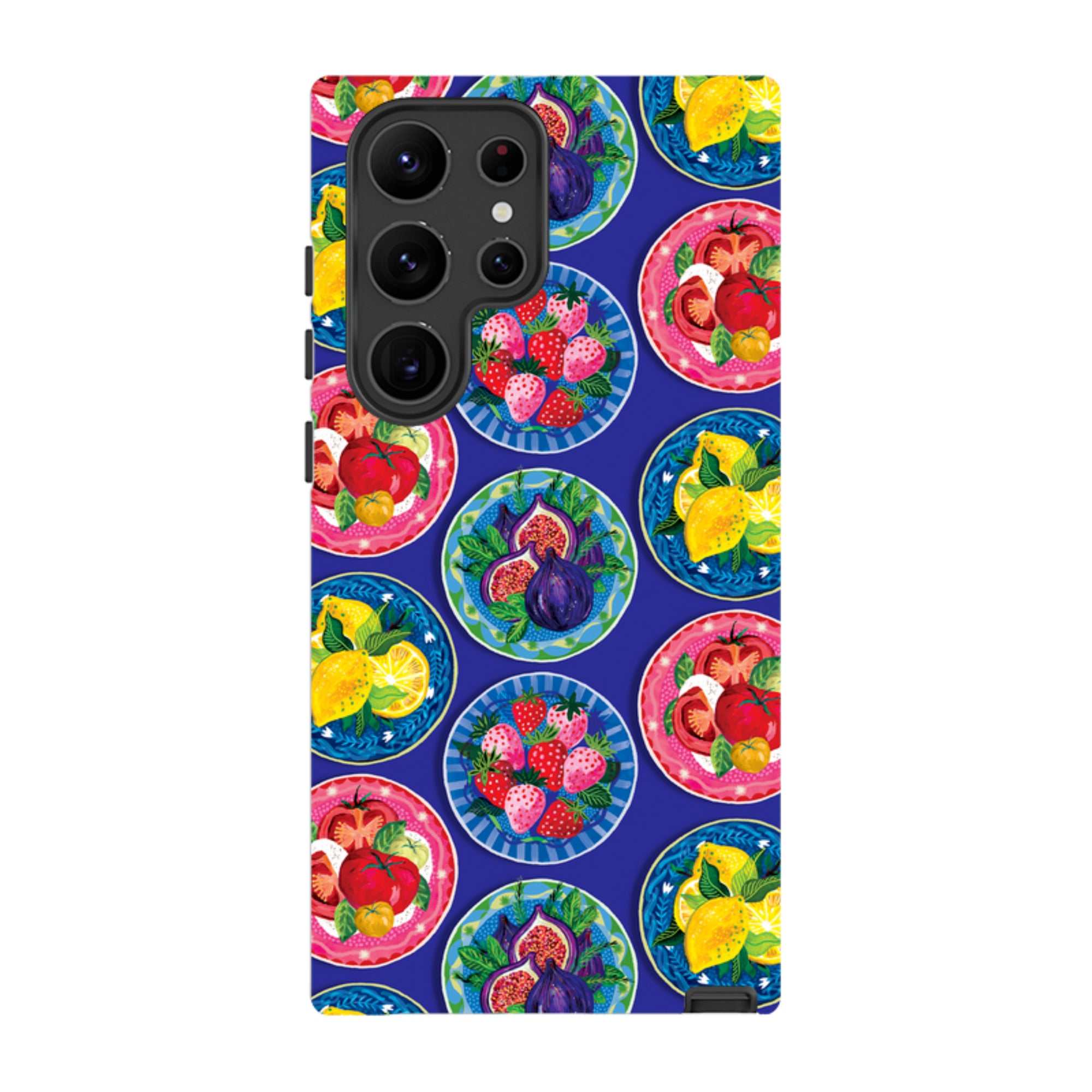 Samsung Tough  Case - Summer Plates Blue By Emma Frances Grant