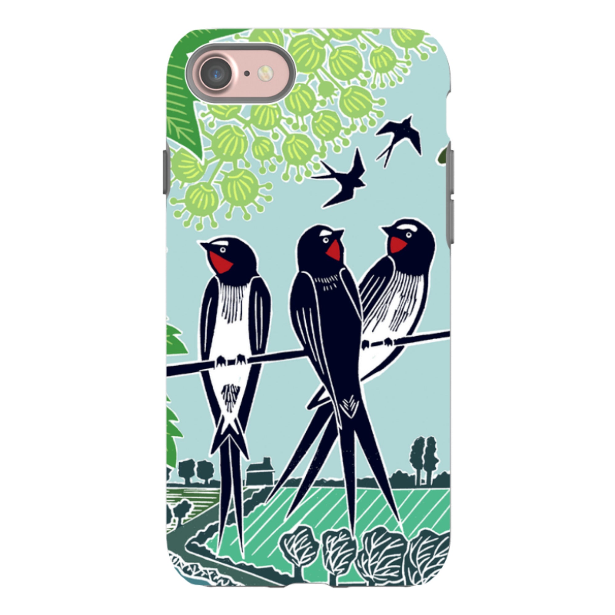 iPhone Tough Case - Swallows By Kate Heiss
