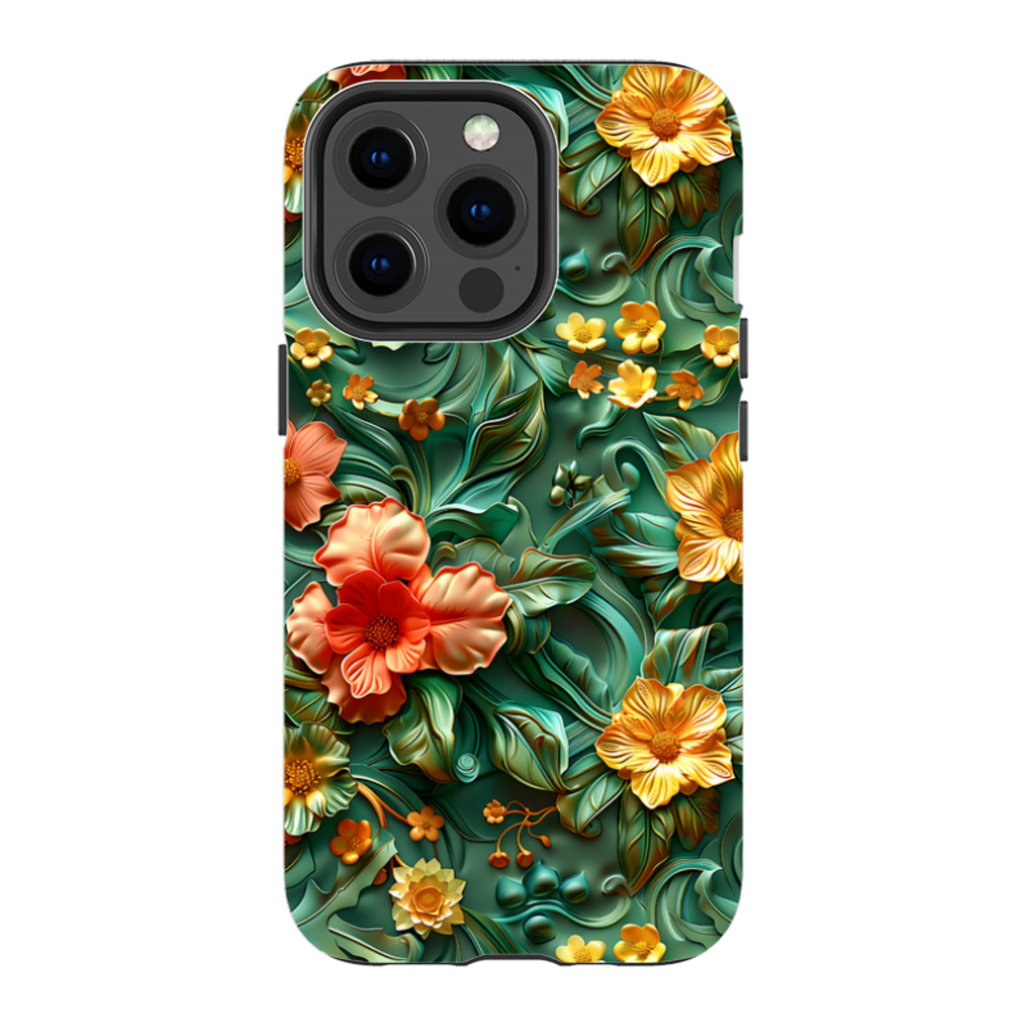 iPhone Tough Case -Jade Floral