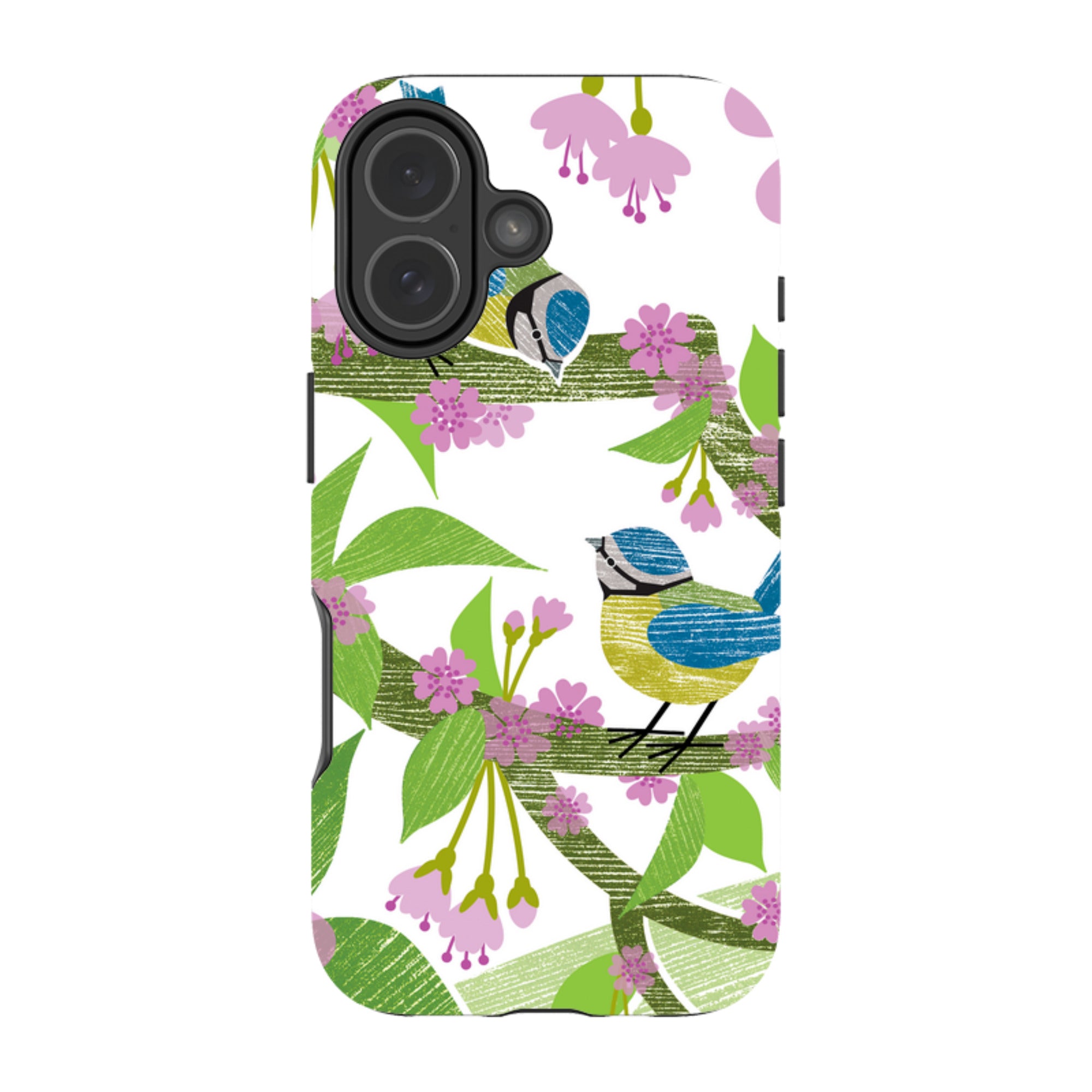 iPhone MagSafe Tough Case - Blue Tits and Blossom By Liane Payne