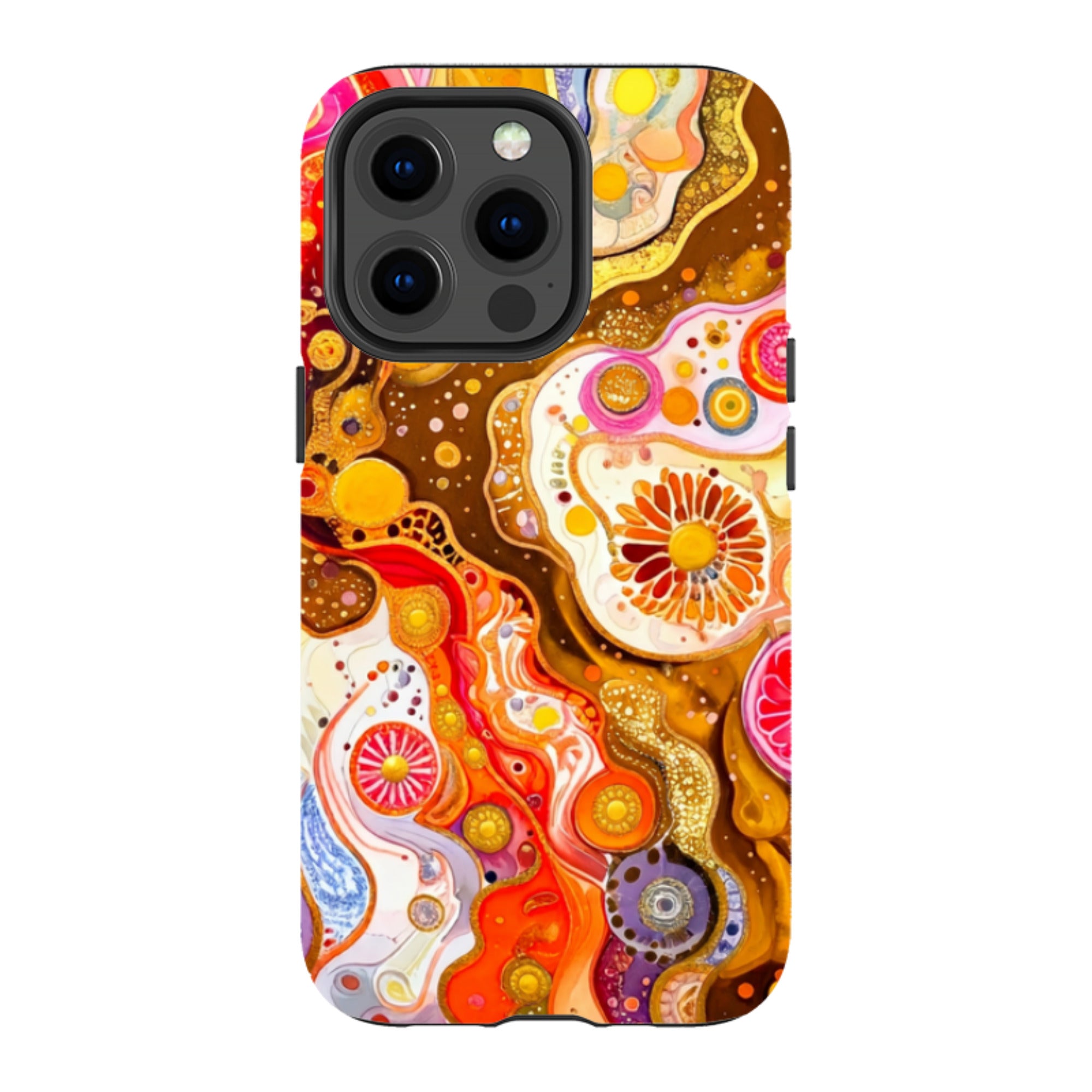 iPhone MagSafe Tough Case - Fire Marble