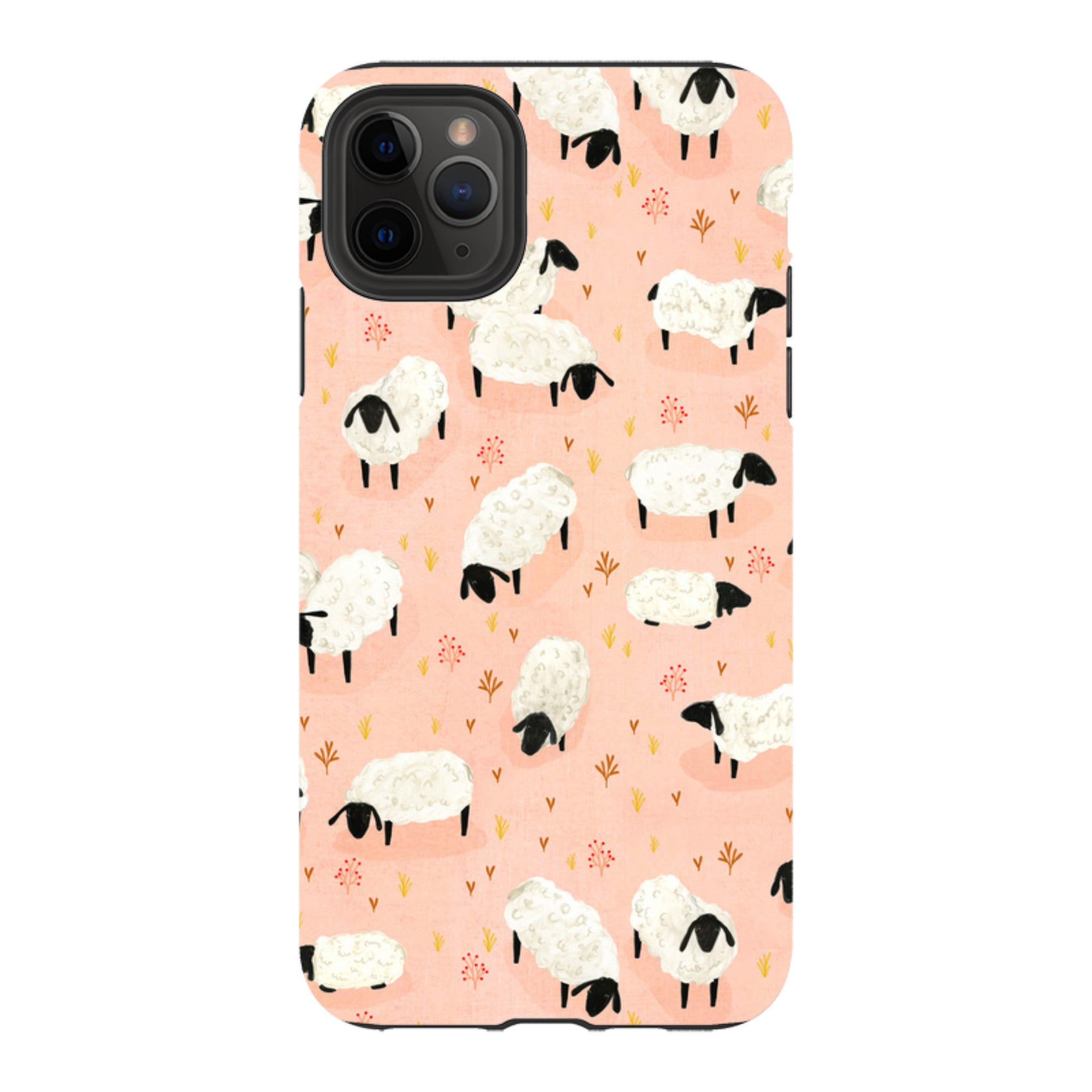 iPhone Tough Case - Sheep Pink By Katherine Quinn