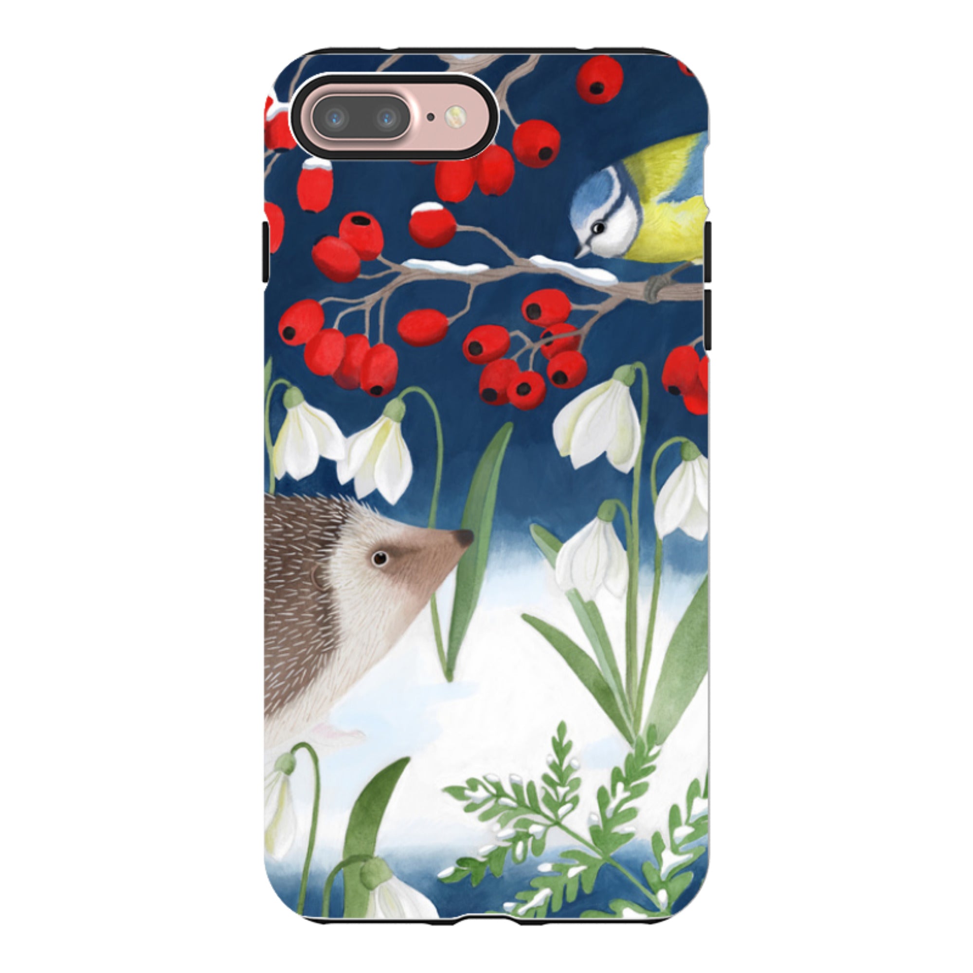 iPhone Tough Case - Blue Tit And Hedgehog By Bex Parkin