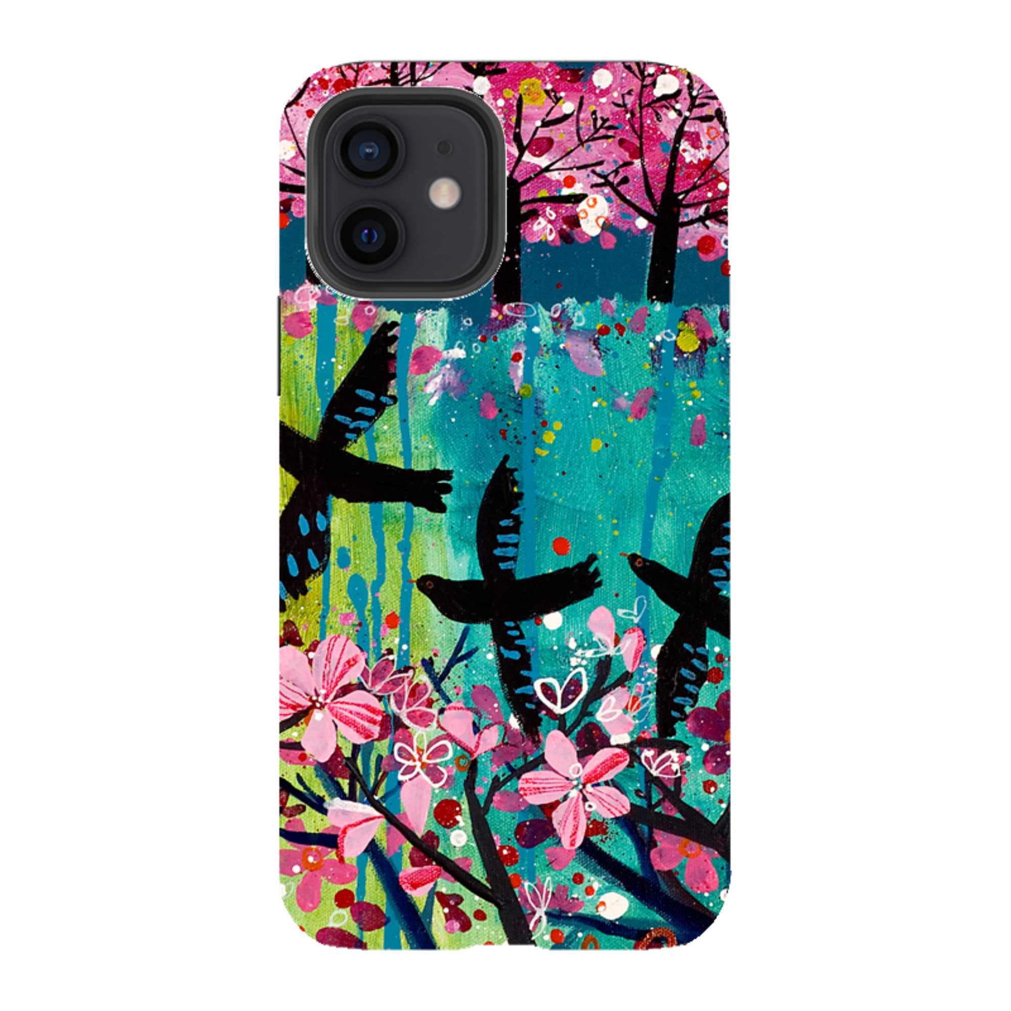 iPhone Tough Case - Blackbirds By Claire West