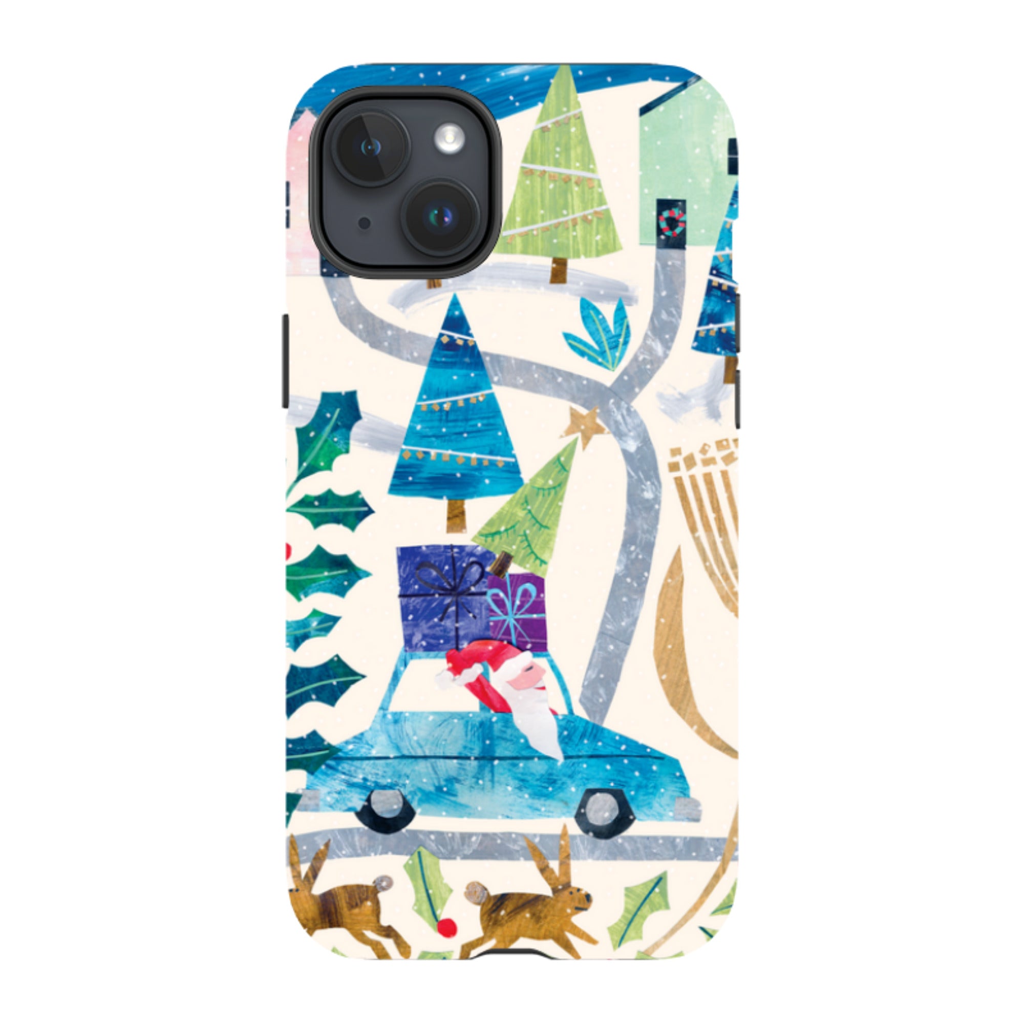 iPhone MagSafe Tough Case - Santa Driving Home By Tracey English
