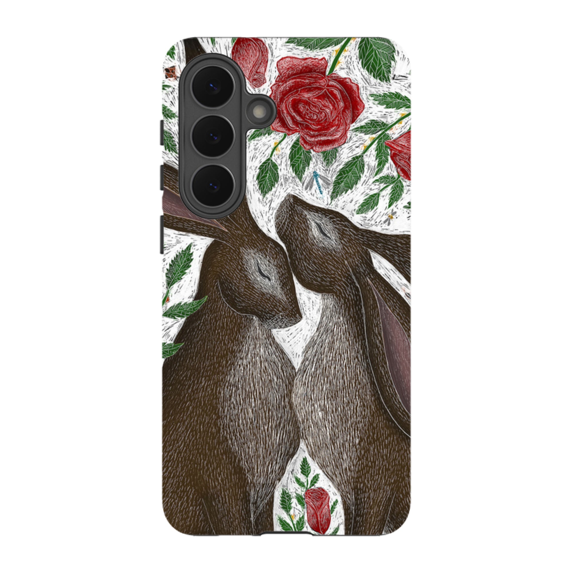 Samsung Tough Case - Hares And Red Roses By Catherine Rowe