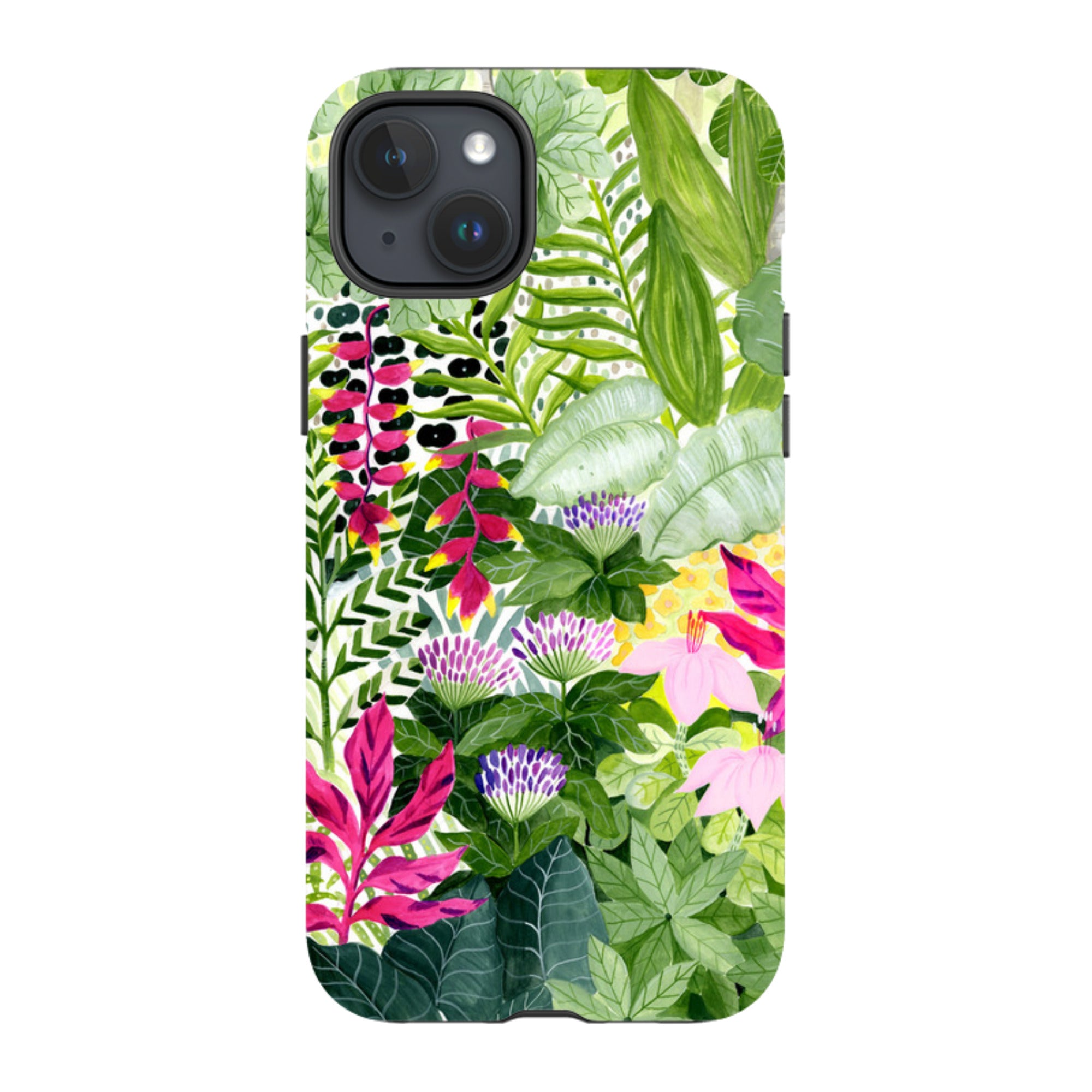 iPhone Tough Case - Pink Botanical By Bex Parkin