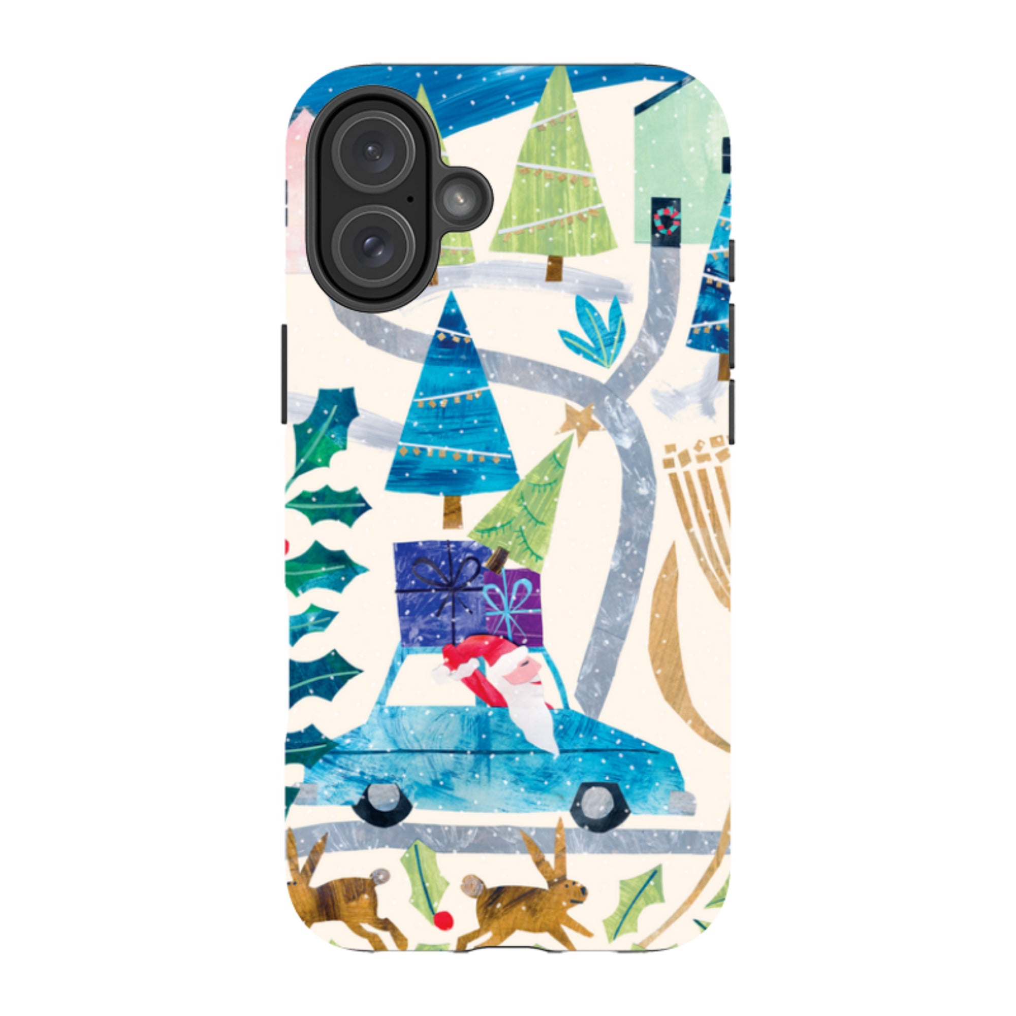 iPhone MagSafe Tough Case - Santa Driving Home By Tracey English