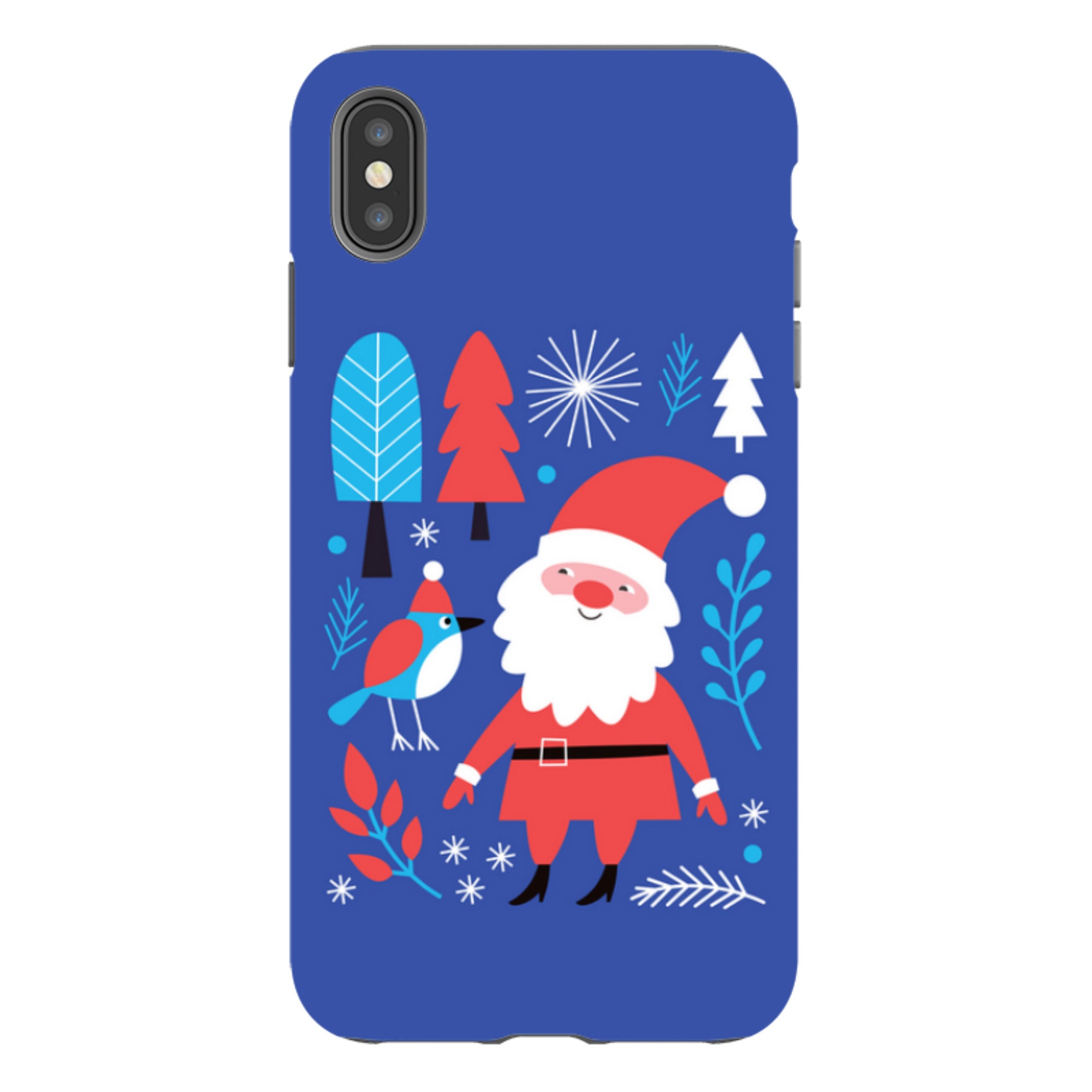 iPhone Tough Case - Santa And Bird
