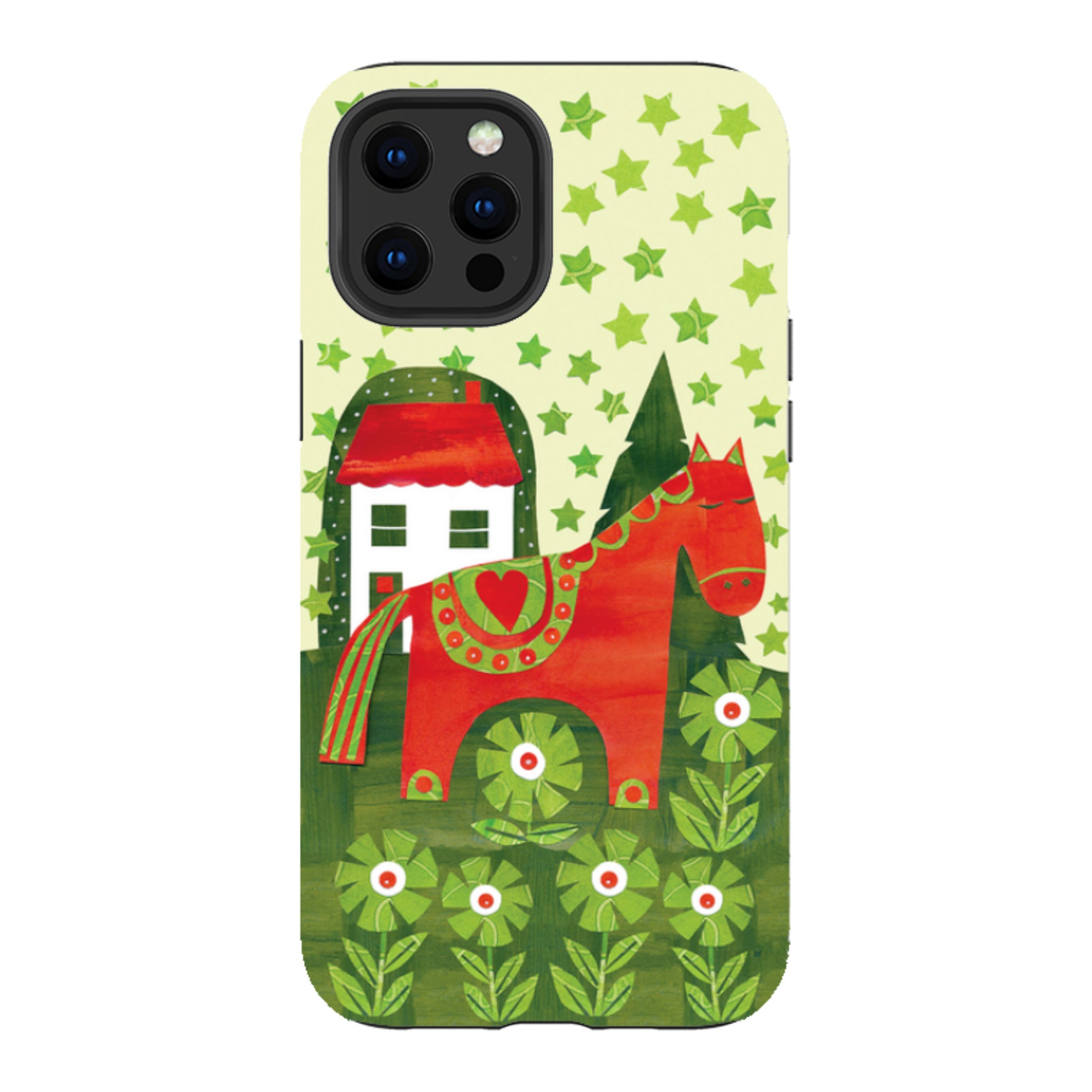 iPhone Tough Case - Red Dala Horse By Tracey English