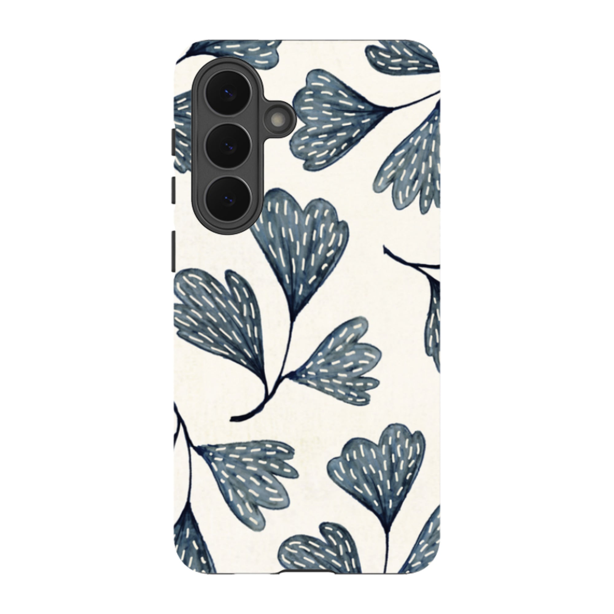 Samsung Tough Case - Indigo Leaves By Katherine Quinn