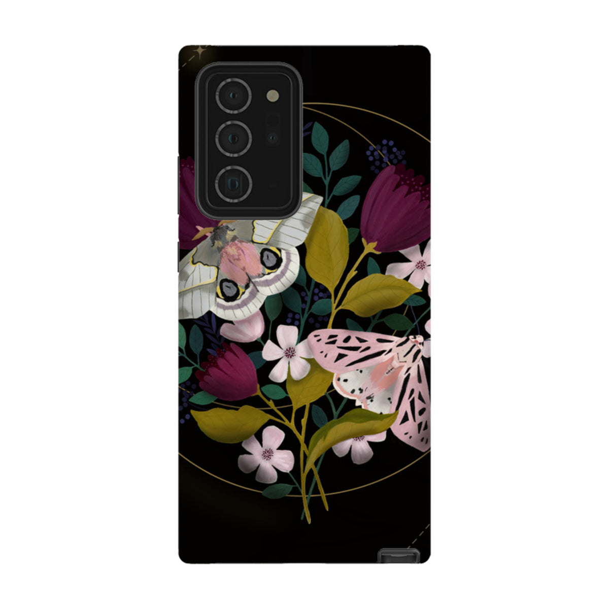 Samsung Tough Case - Moon Moths By Bex Parkin