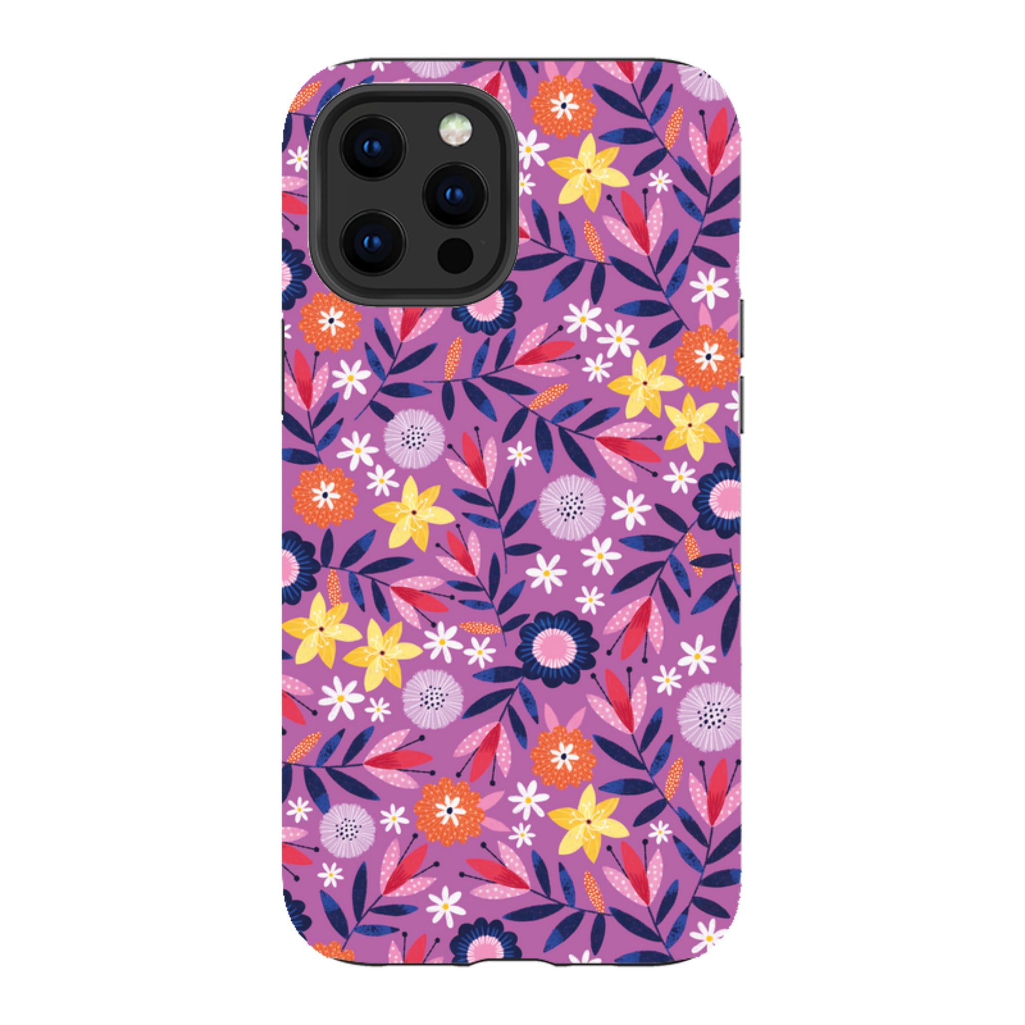 iPhone Tough Case - Scattered Flowers I By Ali Brookes