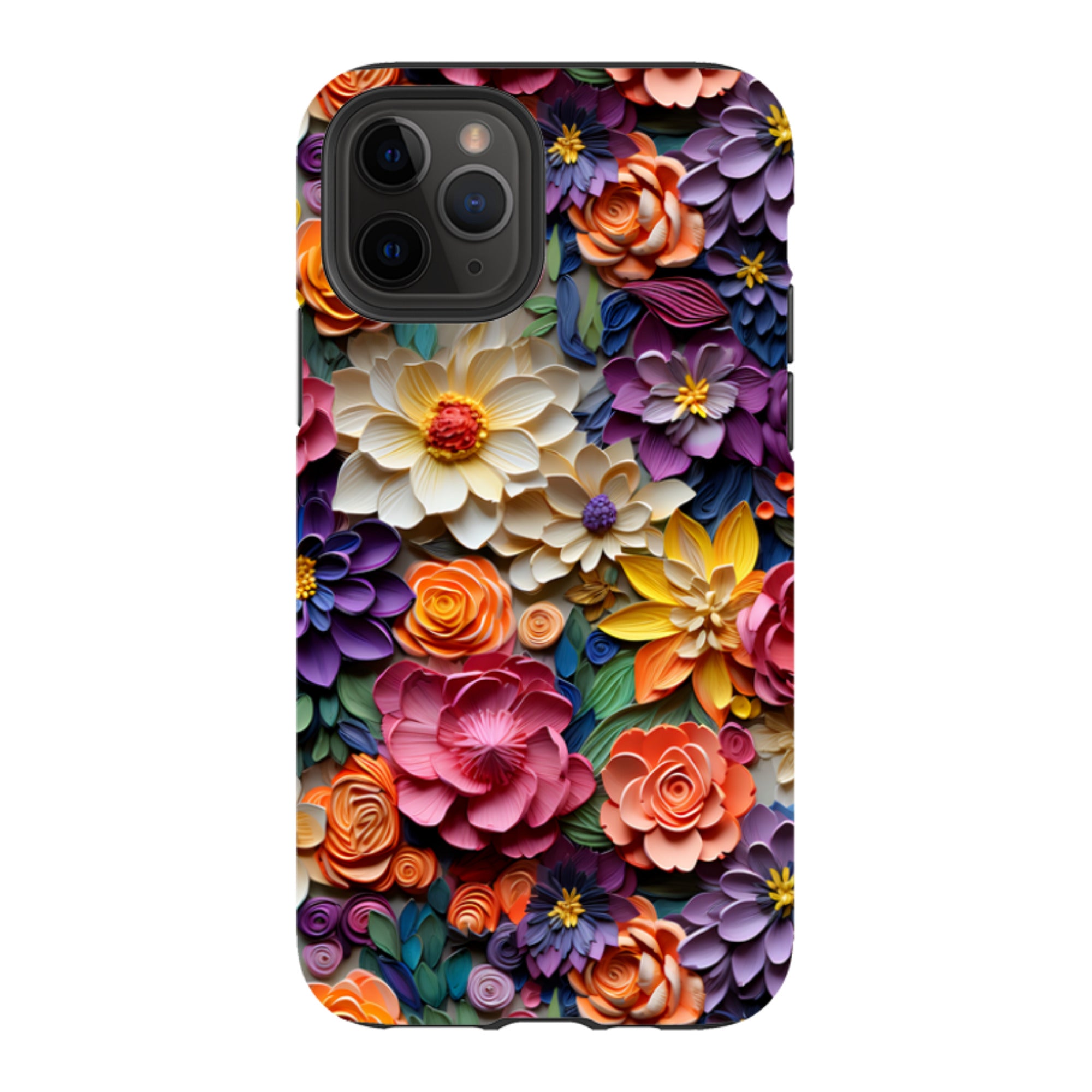 iPhone Tough Case -Violet Floral