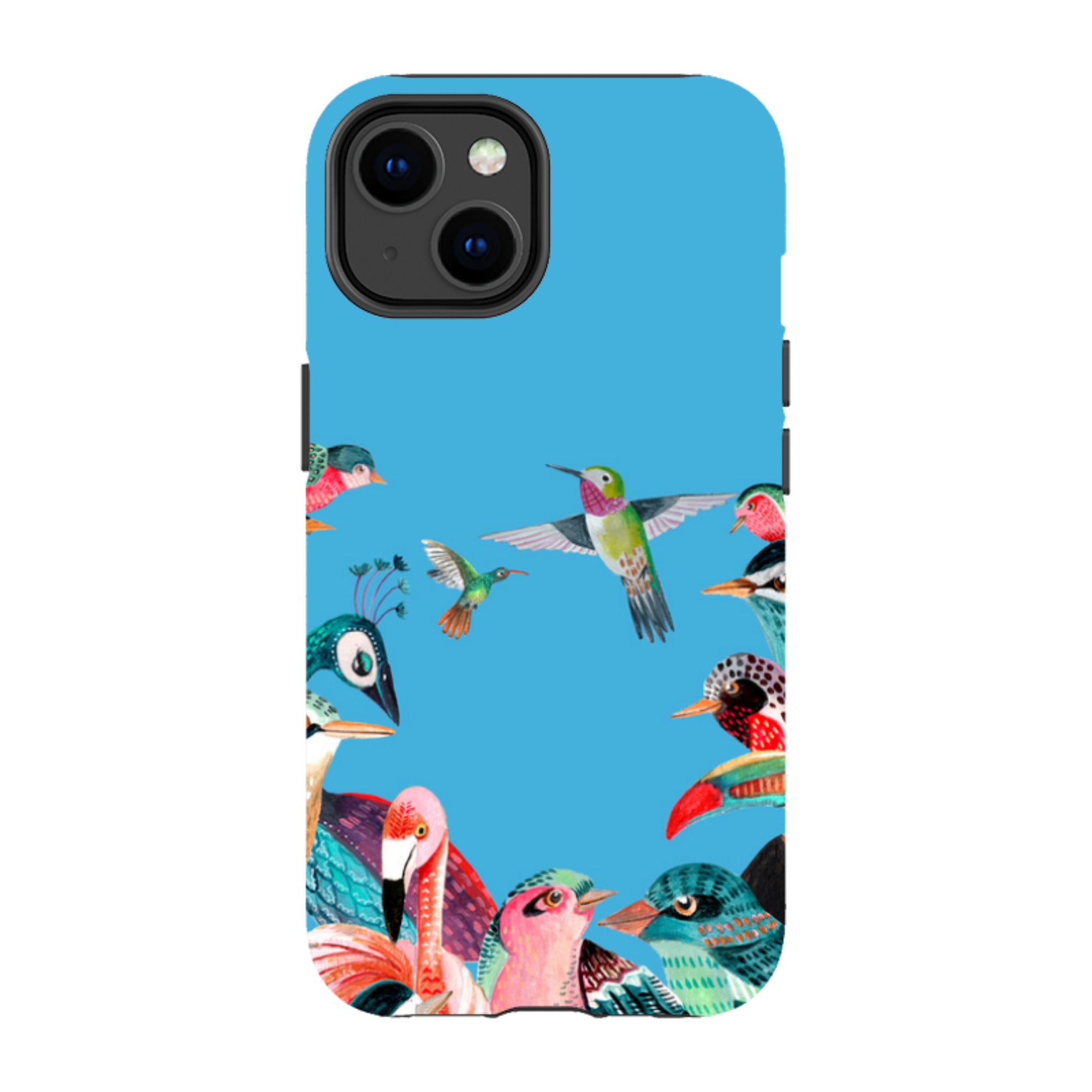 iPhone Tough Case - Blue Birds By Caroline Bonne Muller