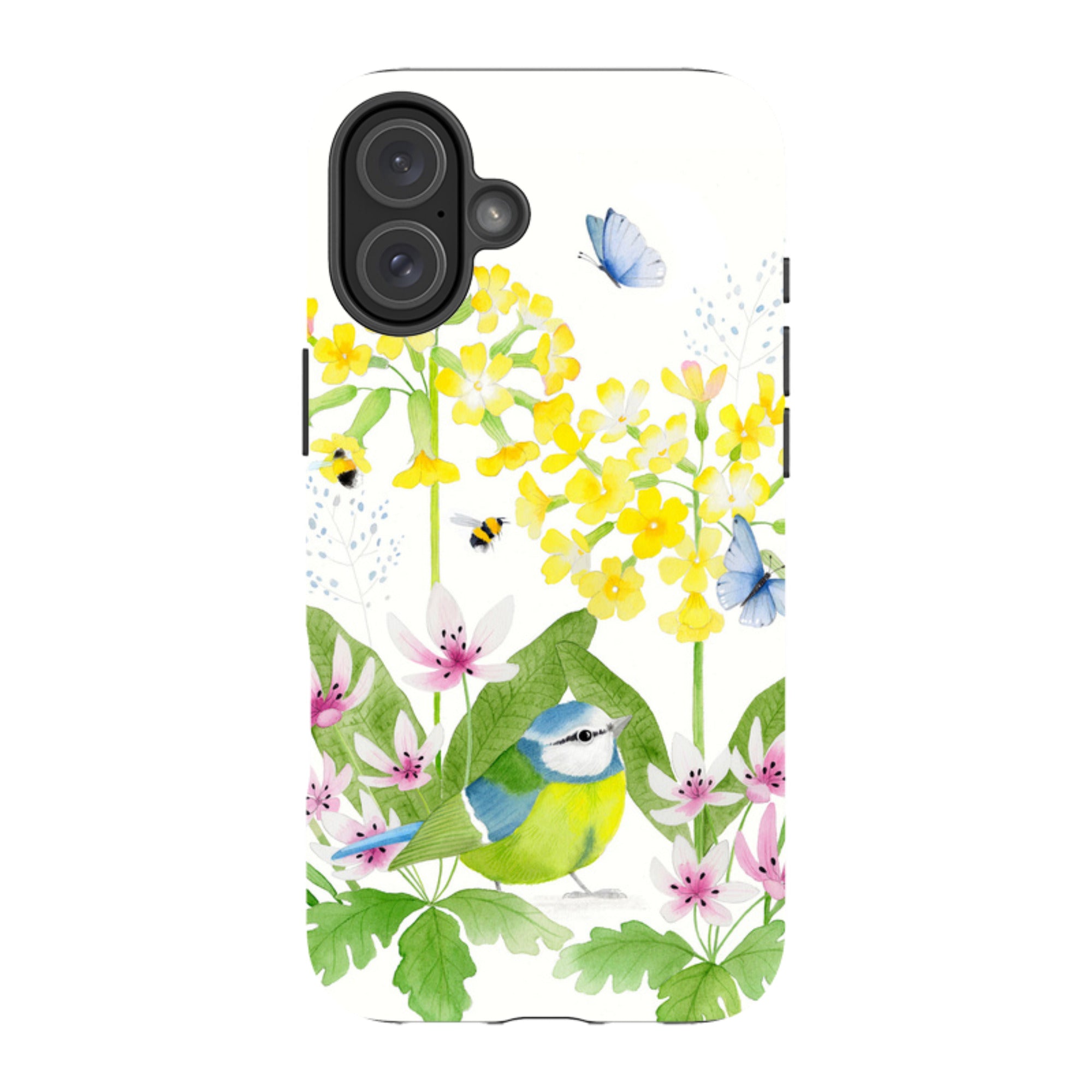 iPhone Tough Case - Blue Tit Garden By Bex Parkin
