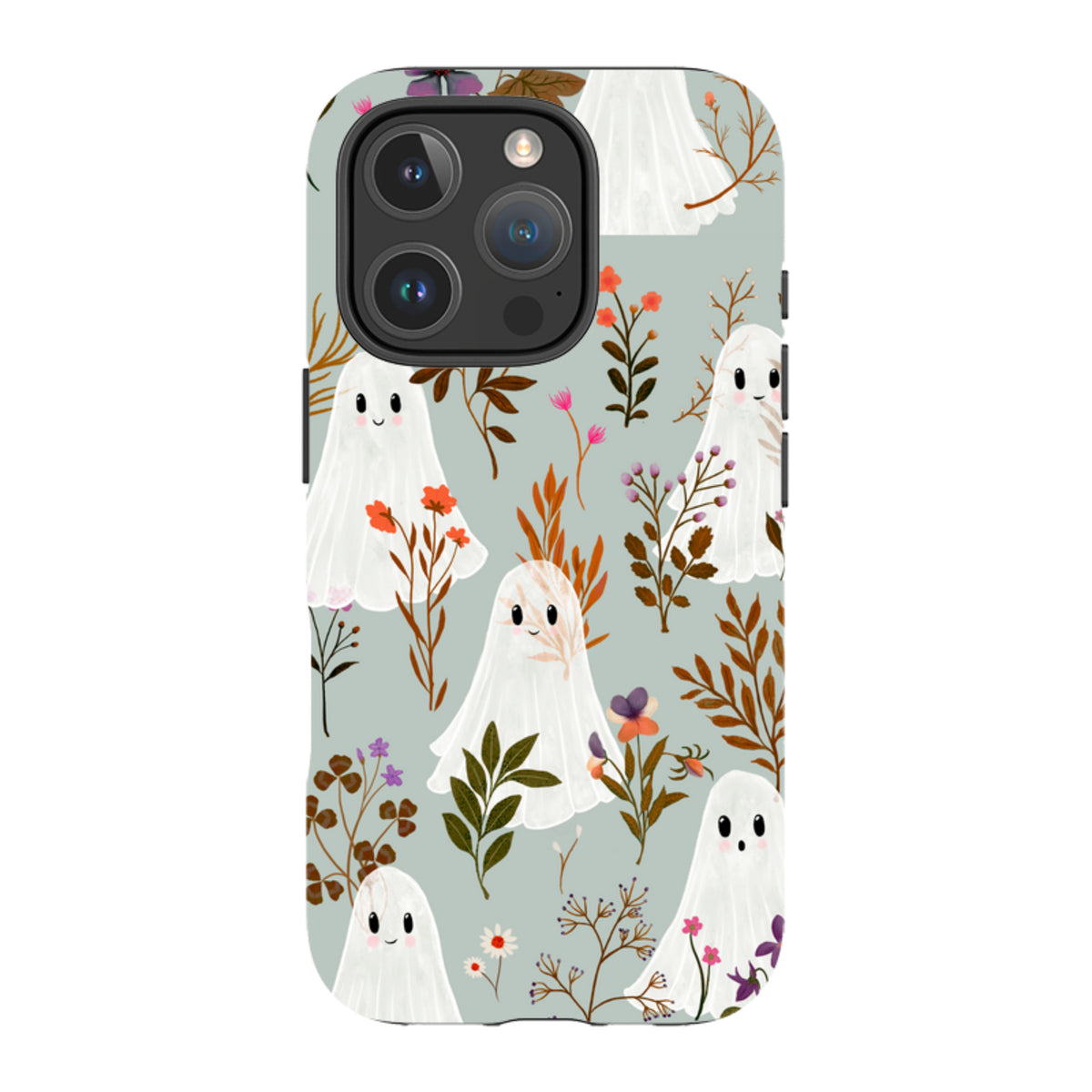 iPhone Tough Case - Ghost in the Garden - Dusty Gourd By Katherine Quinn