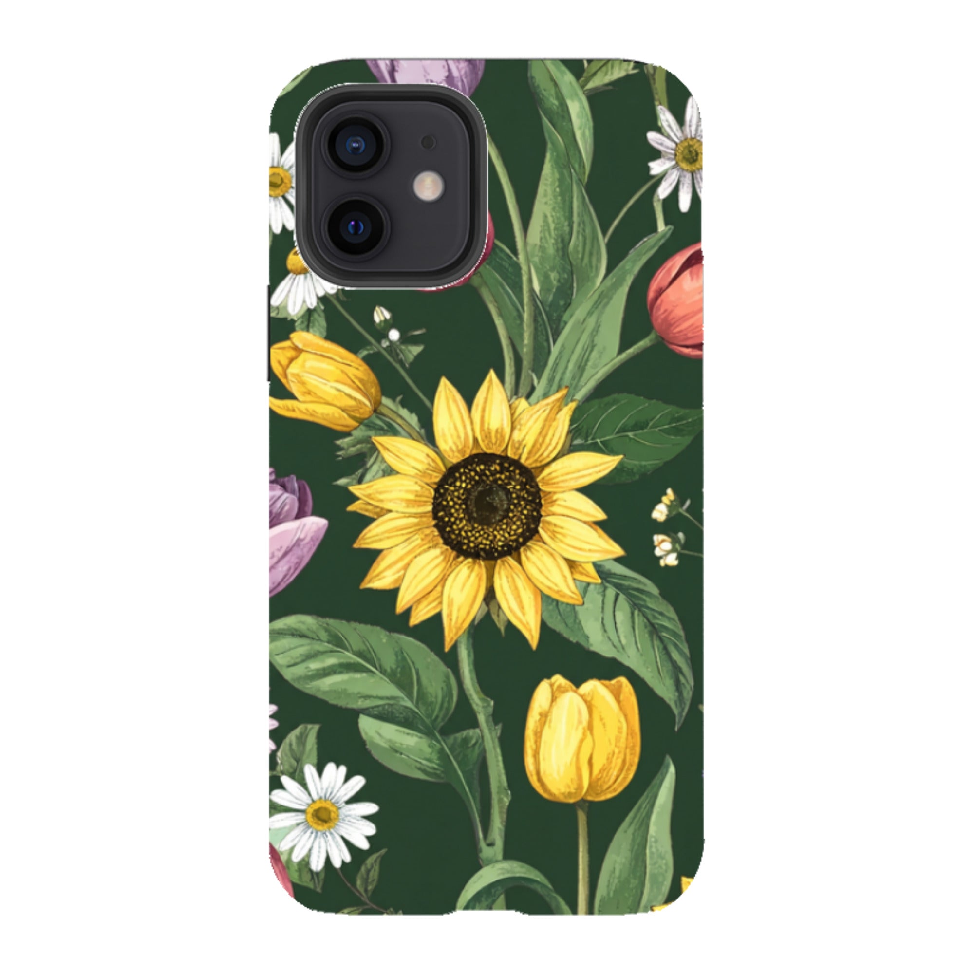 iPhone Case - Green Sunflowers