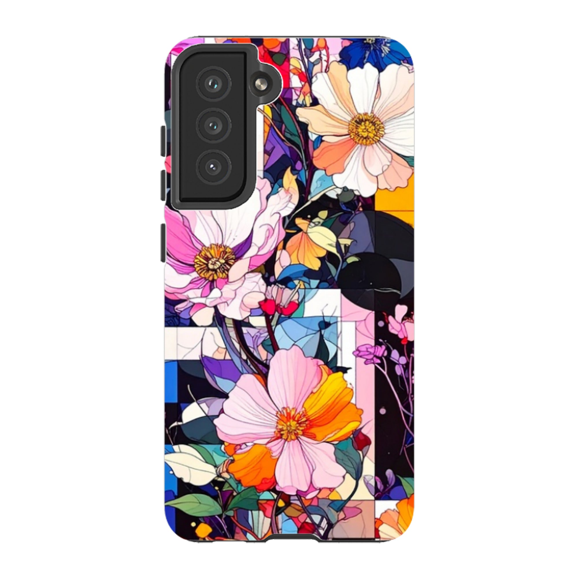 Samsung Tough Case - Block Floral