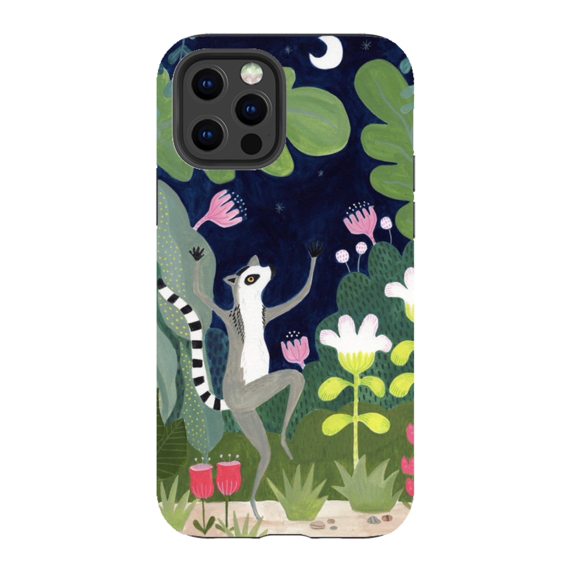 iPhone Tough Case - Dancing Lemur By Bex Parkin