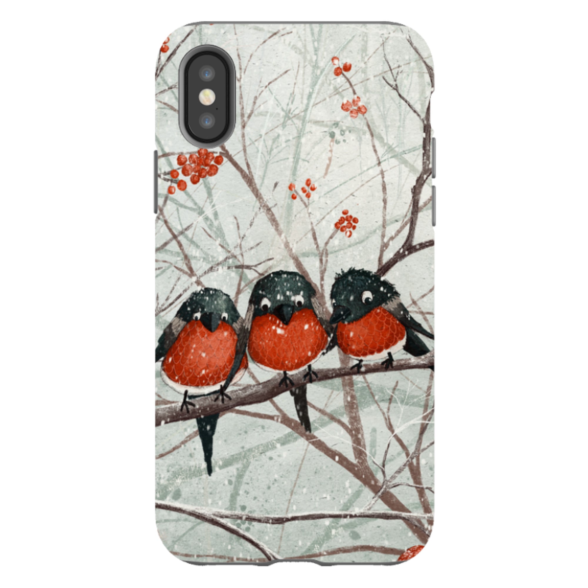 iPhone Tough Case - Frosted Branches By Maja Lindberg