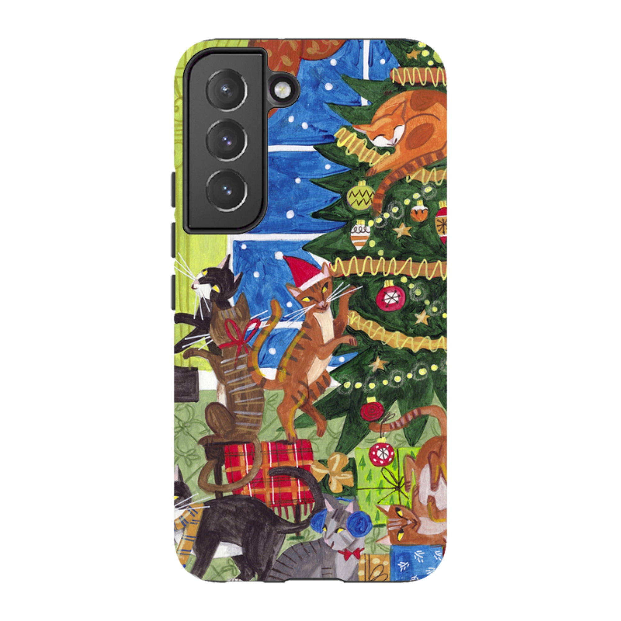 Samsung Tough Case - Christmas cats By Caroline Bonne Muller