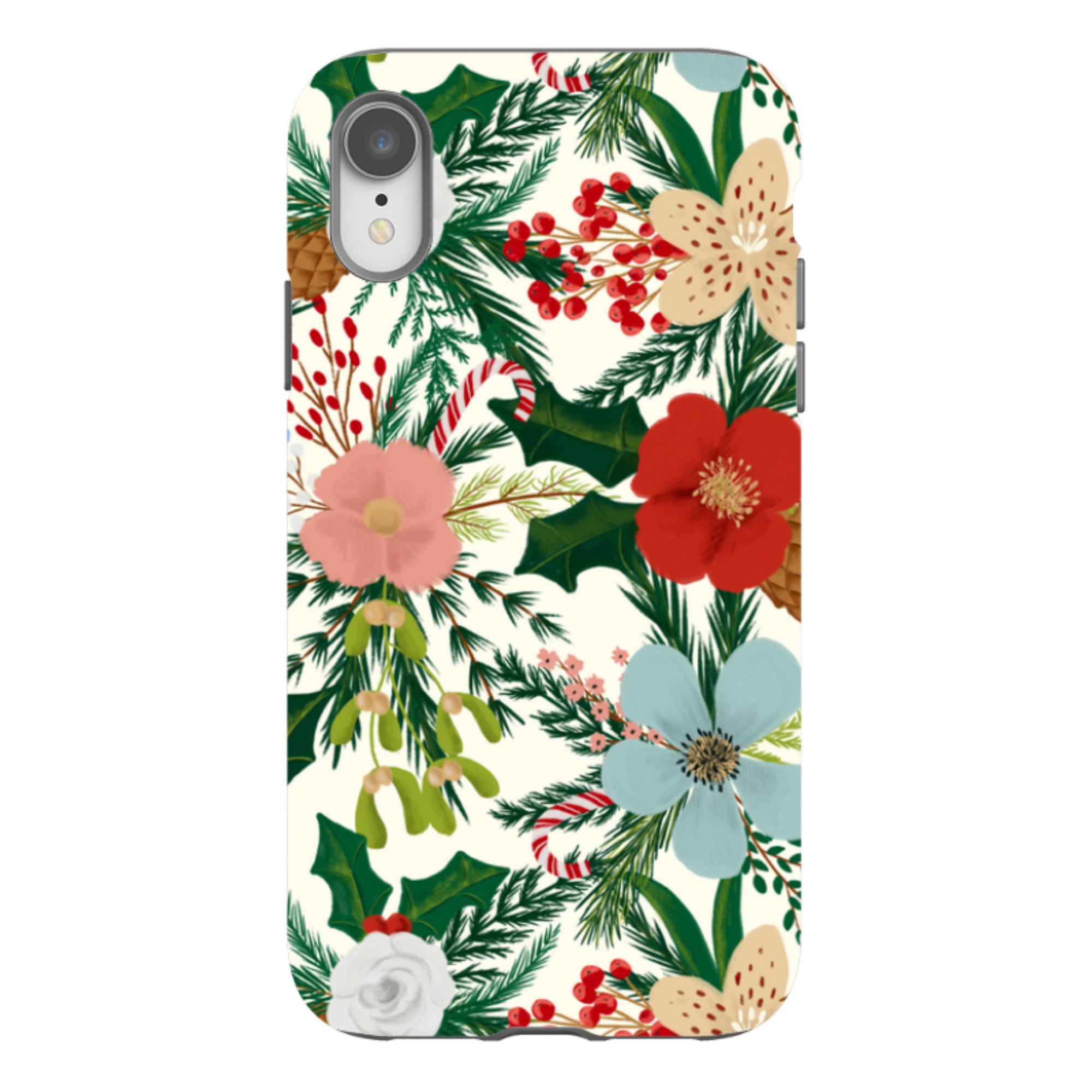 iPhone Tough Case - Christmas Florals By Abby Jacobs