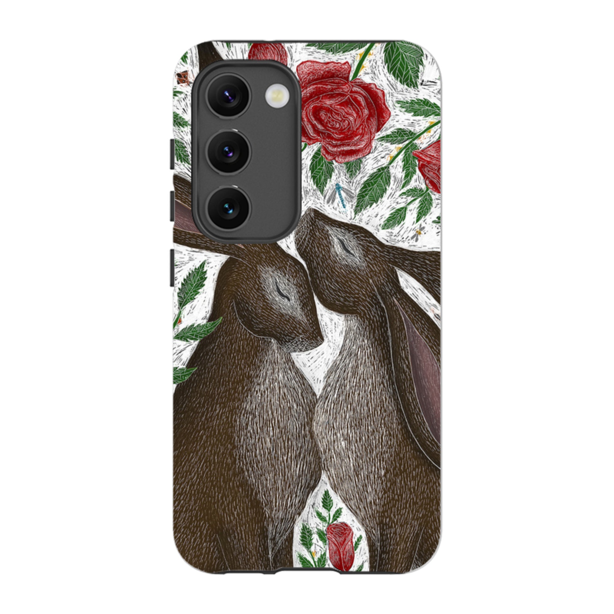 Samsung Tough Case - Hares And Red Roses By Catherine Rowe