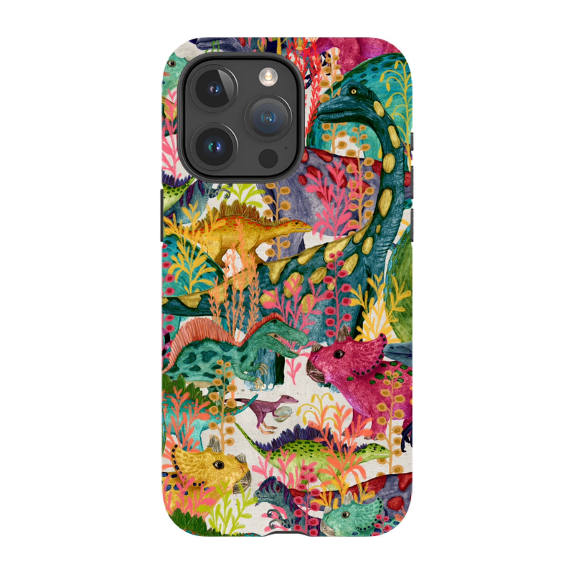 iPhone MagSafe Tough Case - Dinosaur Jamboree By Katherine Quinn